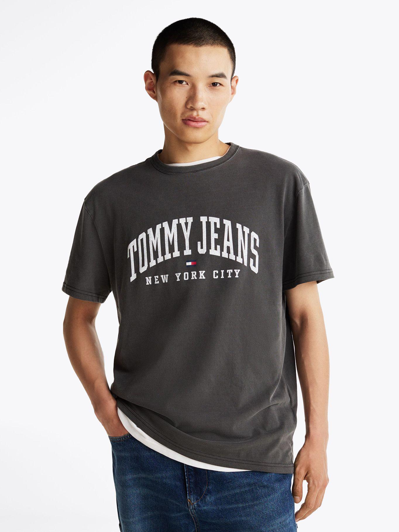 Polera Arc Varsit Logo Regular Fit Negro Tommy Hilfiger-0