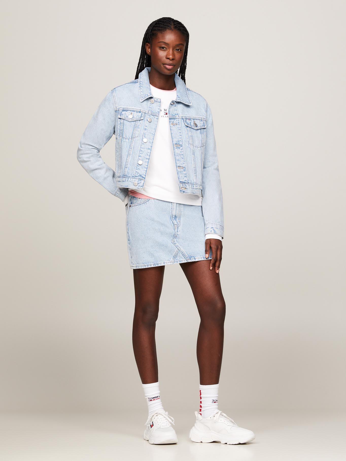 Minifalda Izzie De Cintura Media Azul Tommy Jeans-1