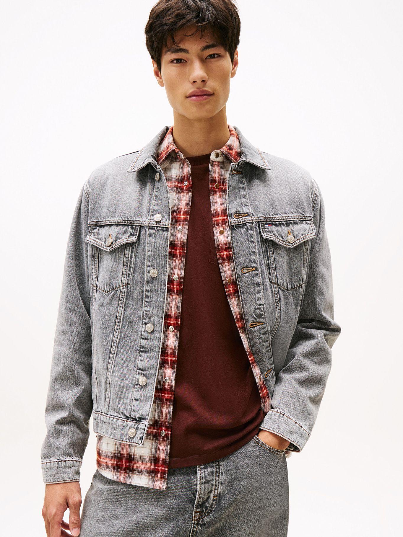 Chaqueta Denim Ryan Con Logo Gris Tommy Jeans-0