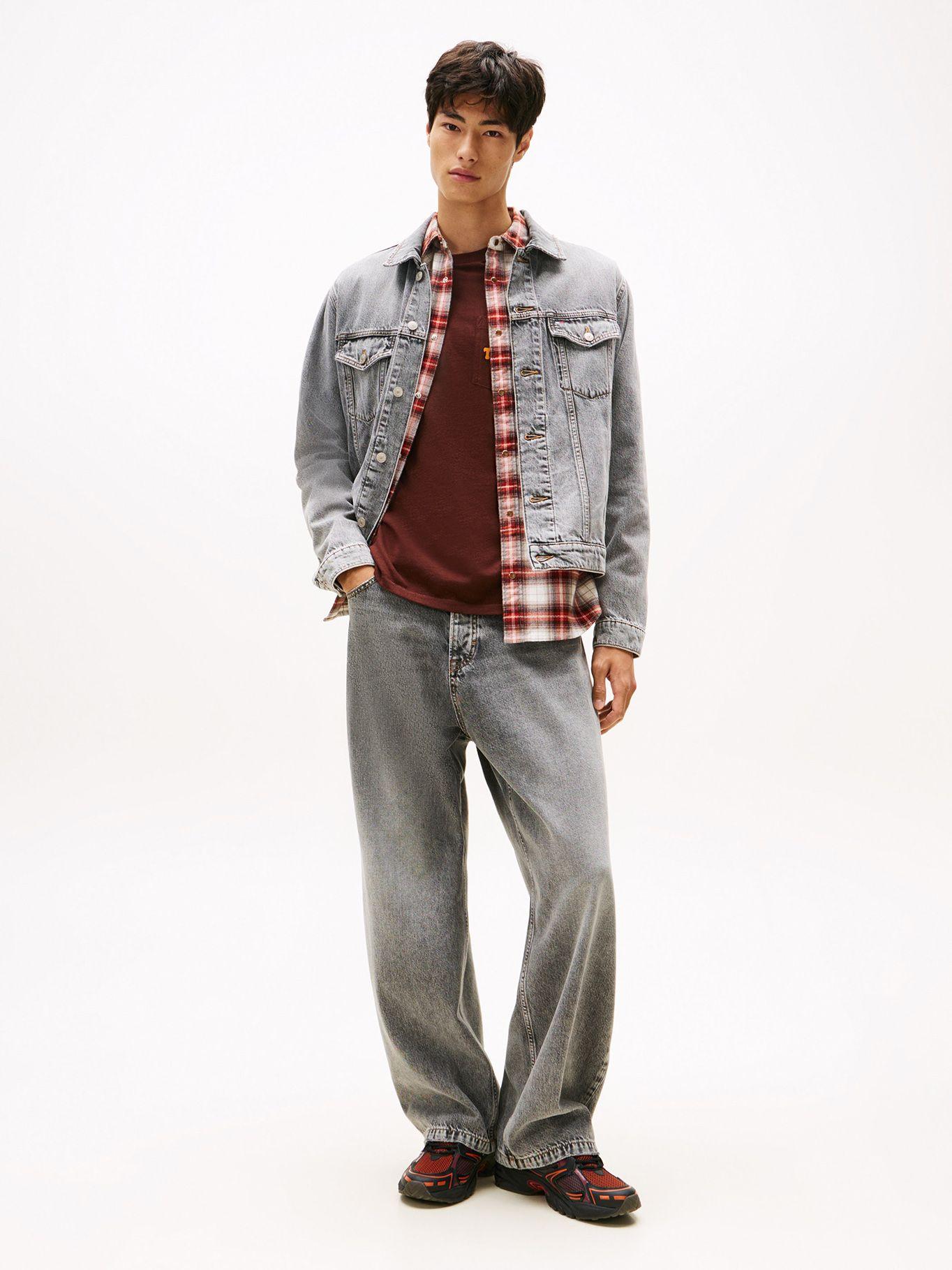 Chaqueta Denim Ryan Con Logo Gris Tommy Jeans-1