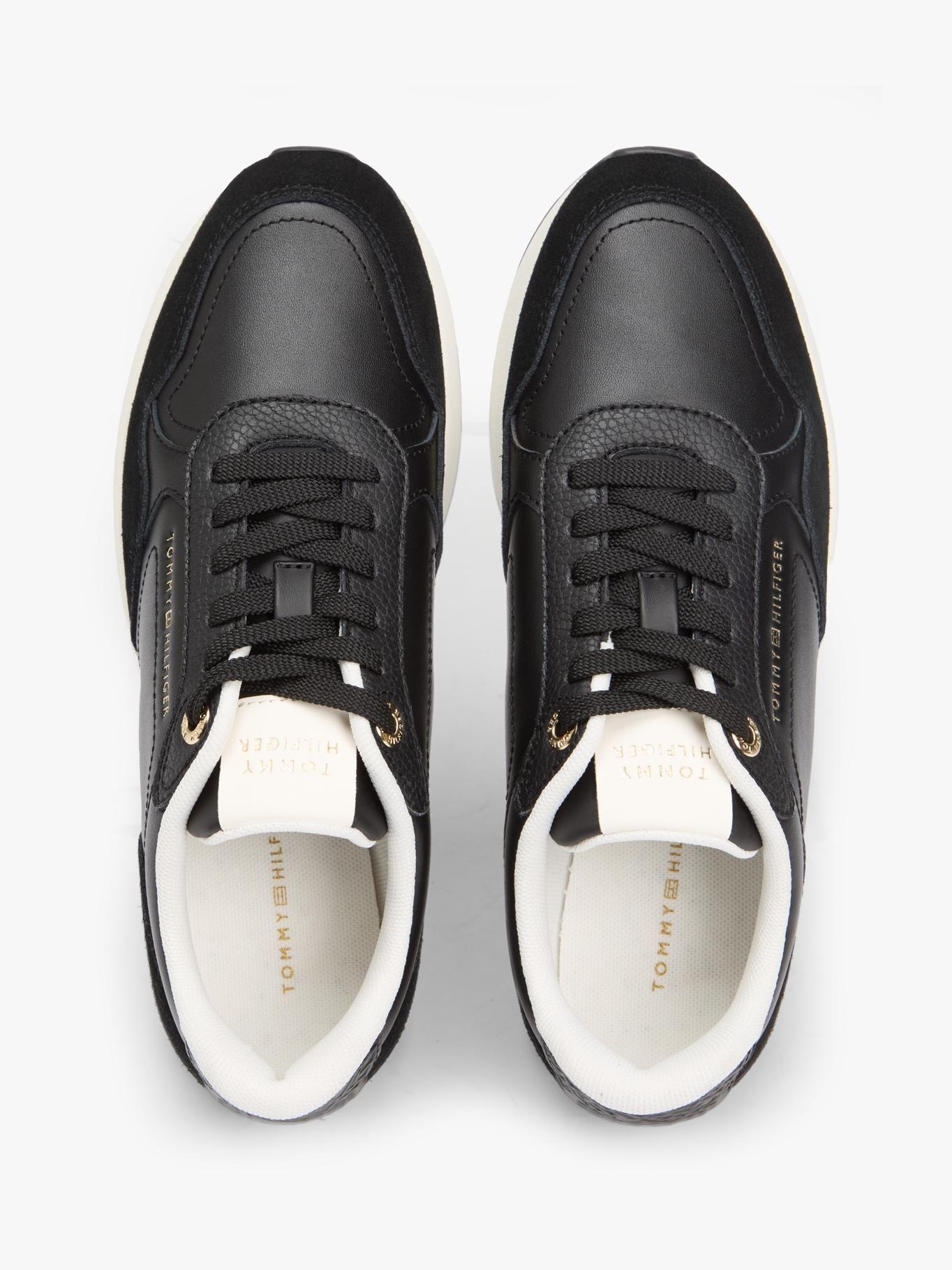 Zapatillas Monogram De Cuero Tommy Hilfiger Negro-2