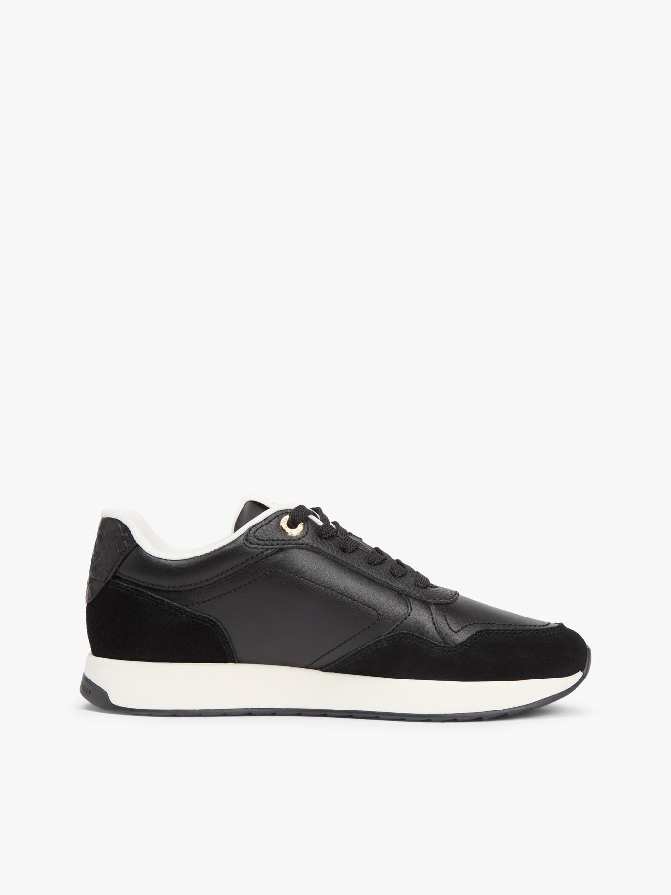 Zapatillas Monogram De Cuero Tommy Hilfiger Negro-4