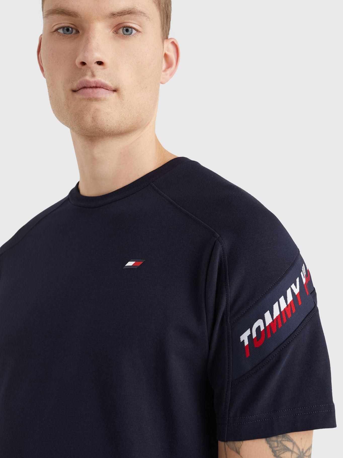 Polera Sport Stripe Azul Tommy Hilfiger MY2-2
