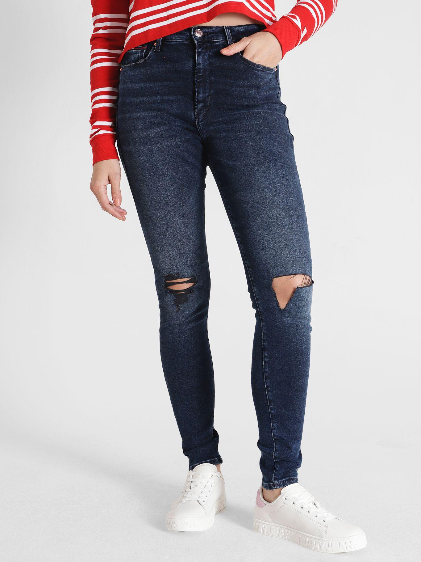 Jeans Sylvia Skinny Talle Alto Negro Tommy Jeans-0