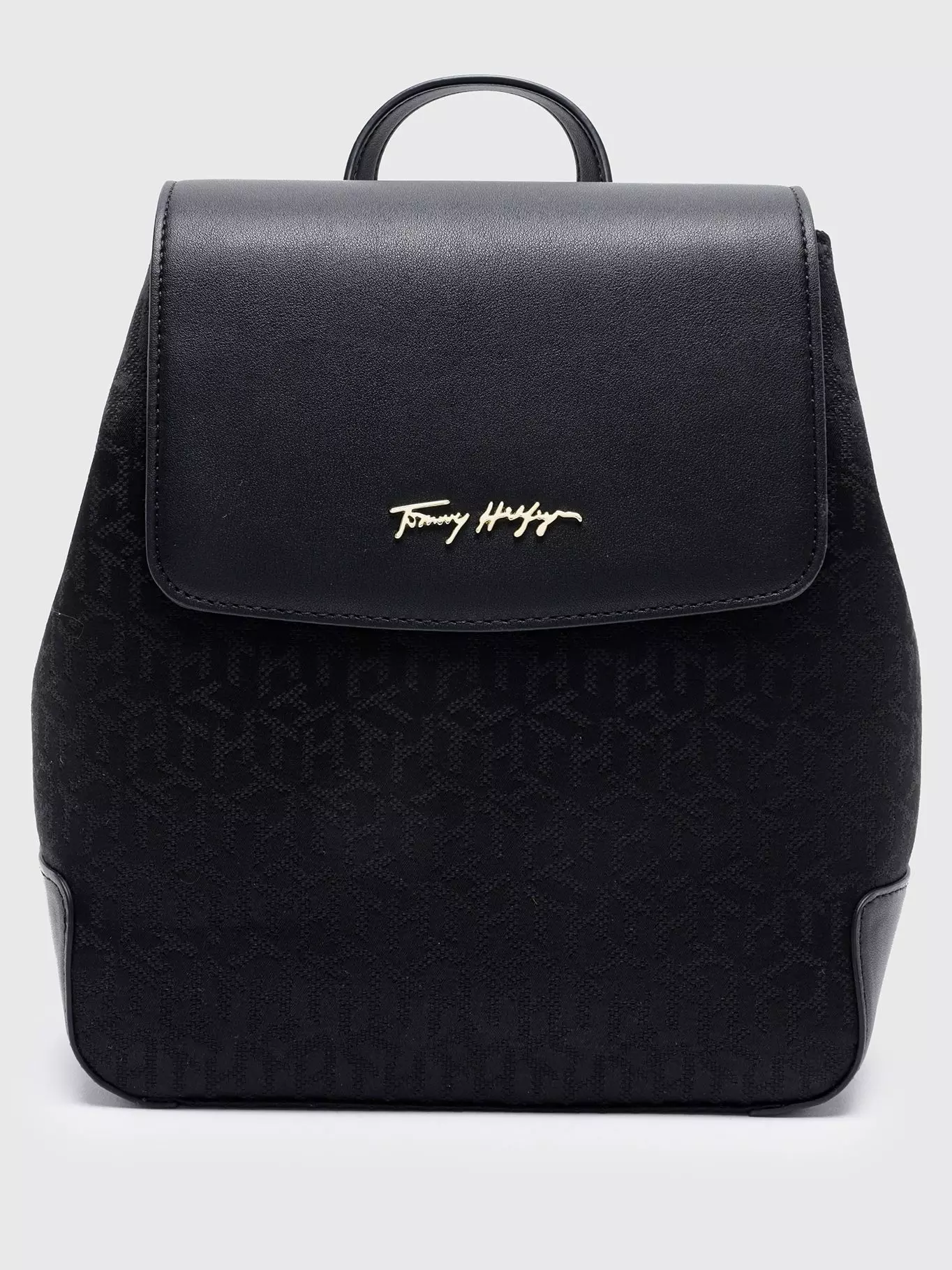 Mochila Flap Monogram Negro Tommy Hilfiger-0