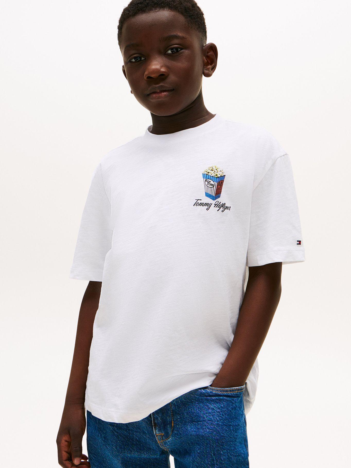 Polera Photo Print Logo Blanco Tommy Hilfiger-0