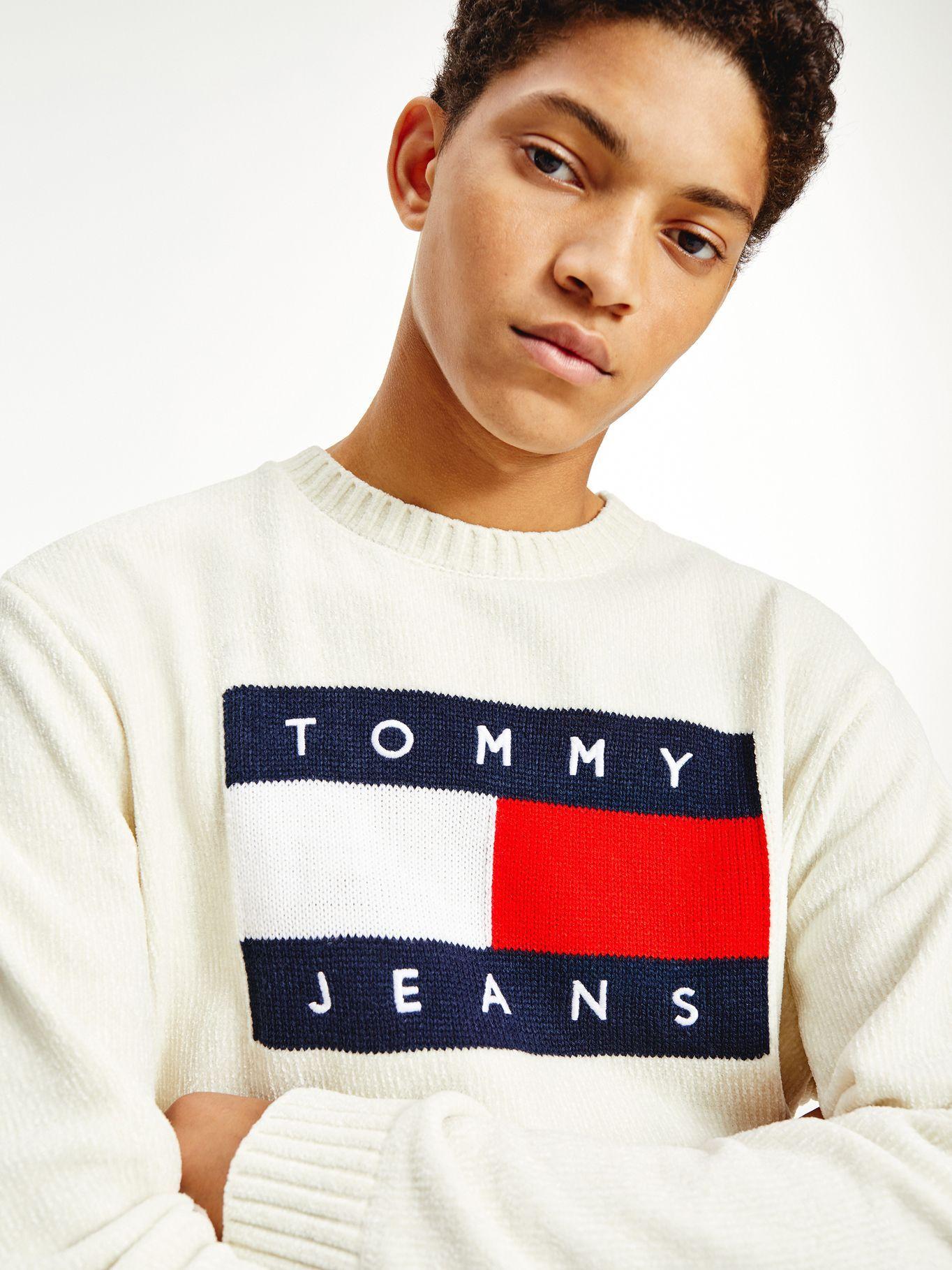 Sweater Flag Relaxed Crema Tommy Jeans F2-2