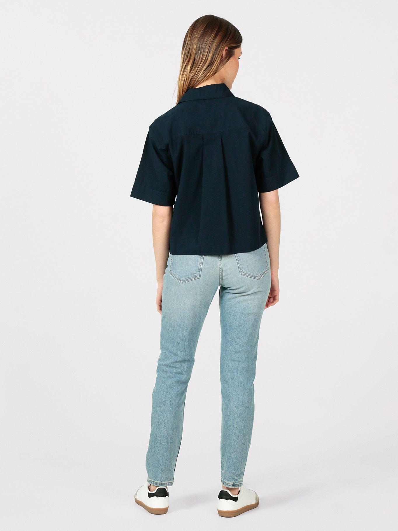 Camisa Poplin de Bolsillo Azul Tommy Hilfiger-2