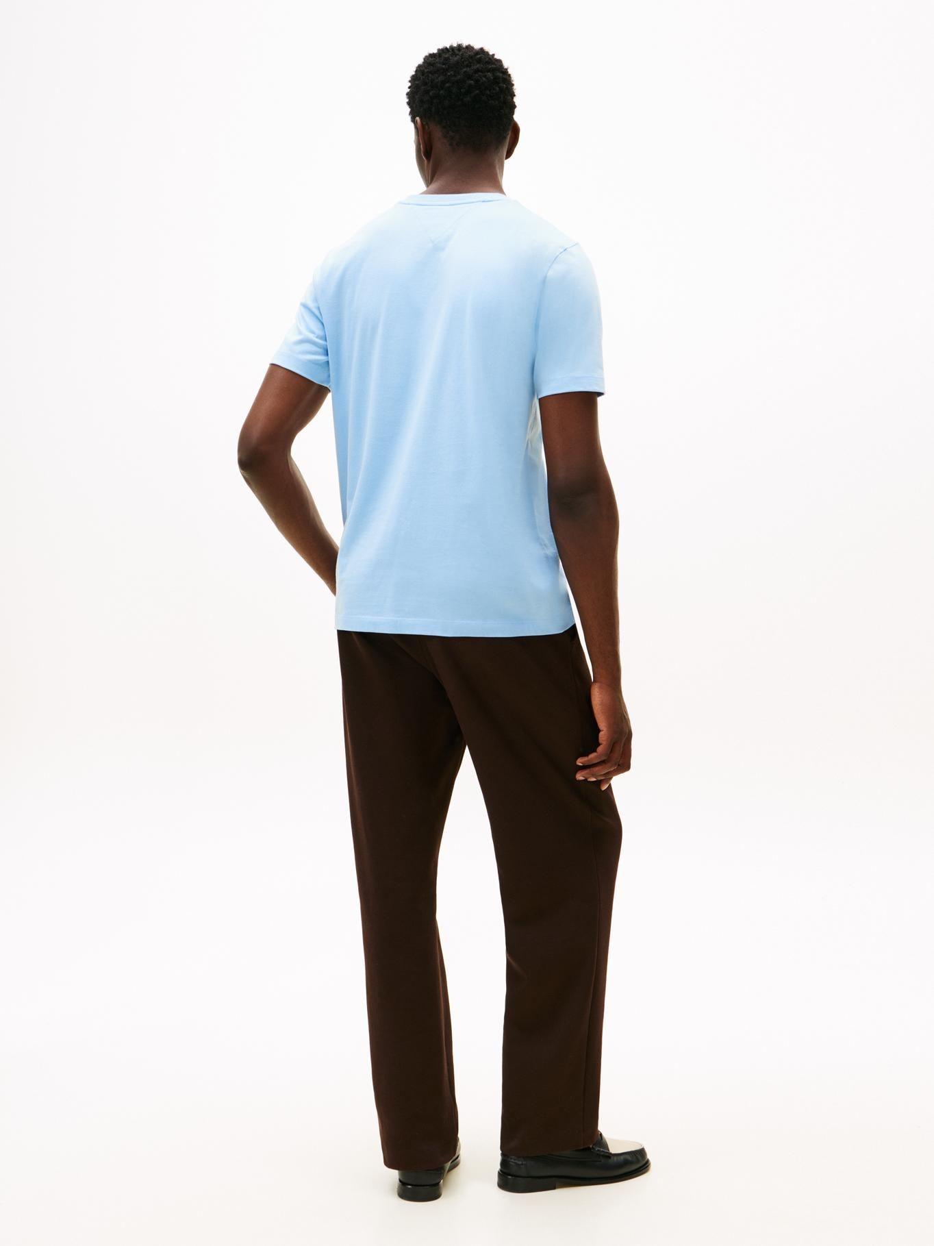 Polera Essential C Regular Fit Tommy Hilfiger Celeste-2