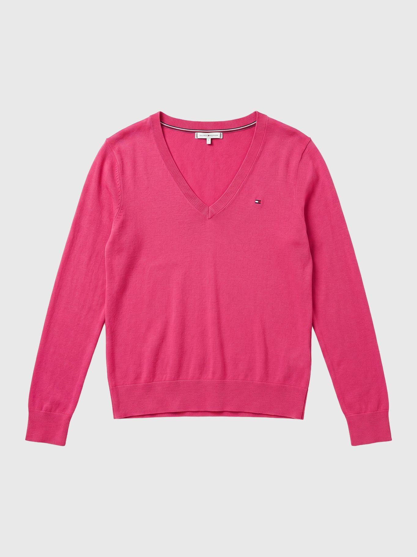 Sweater Con Diseño De Rayas Fucsia Tommy Hilfiger-4