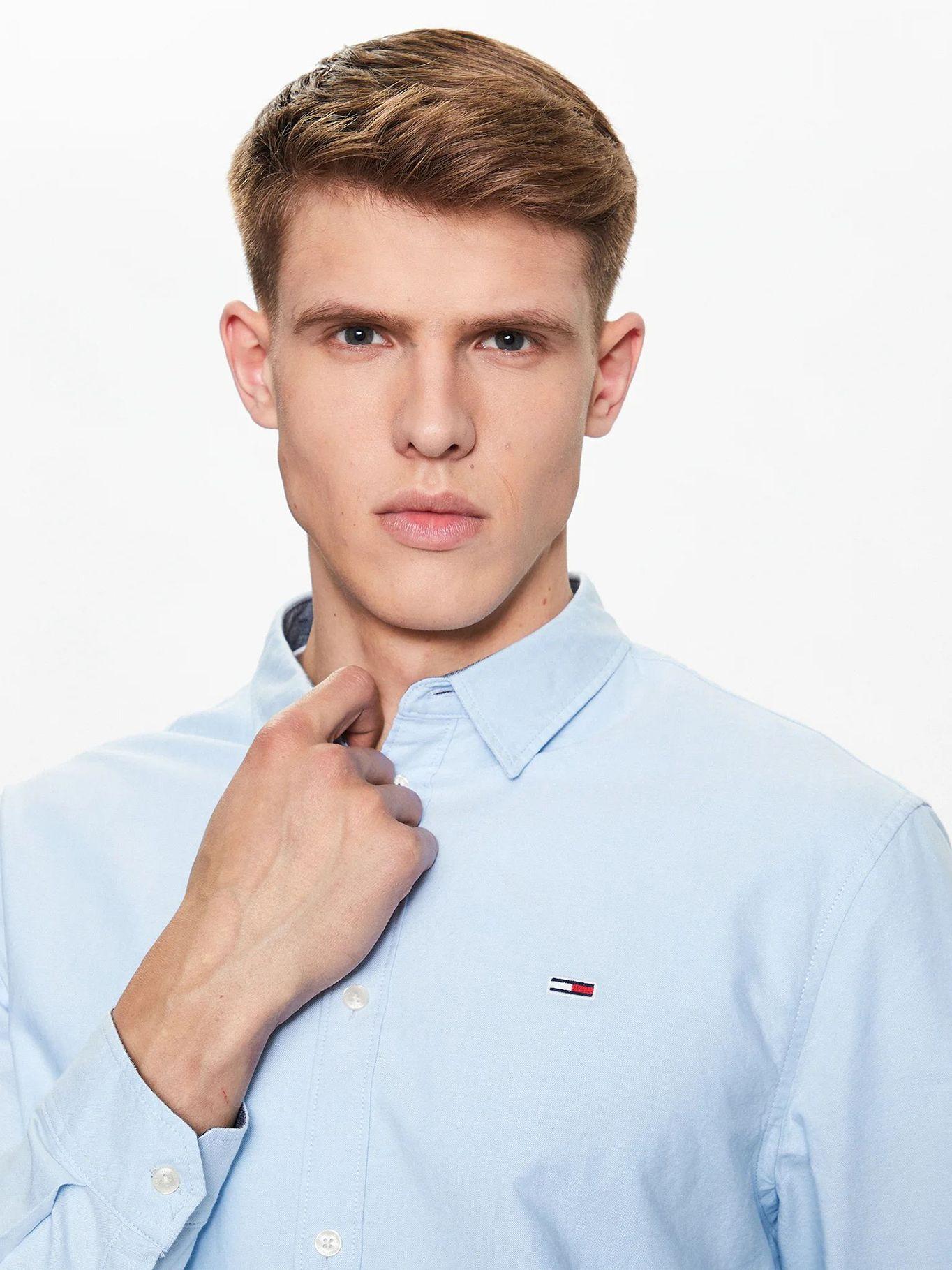 Camisa Classic Oxford Celeste Tommy Jeans-3