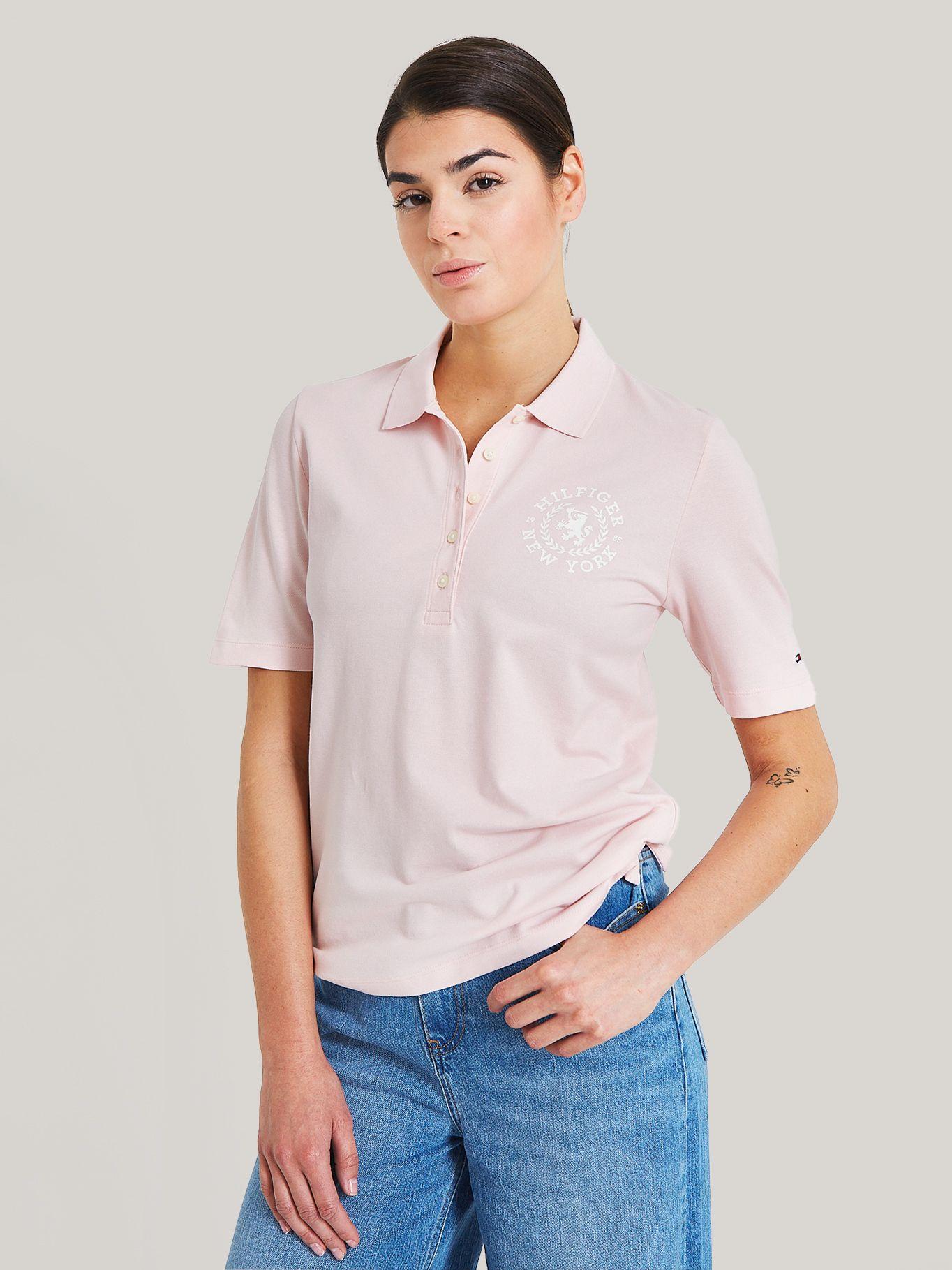 POLO REGULAR FIT LOGO BORDADO ROSADO TOMMY HILFIGER-0
