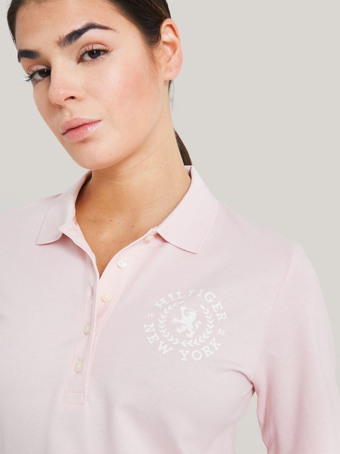POLO REGULAR FIT LOGO BORDADO ROSADO TOMMY HILFIGER-3