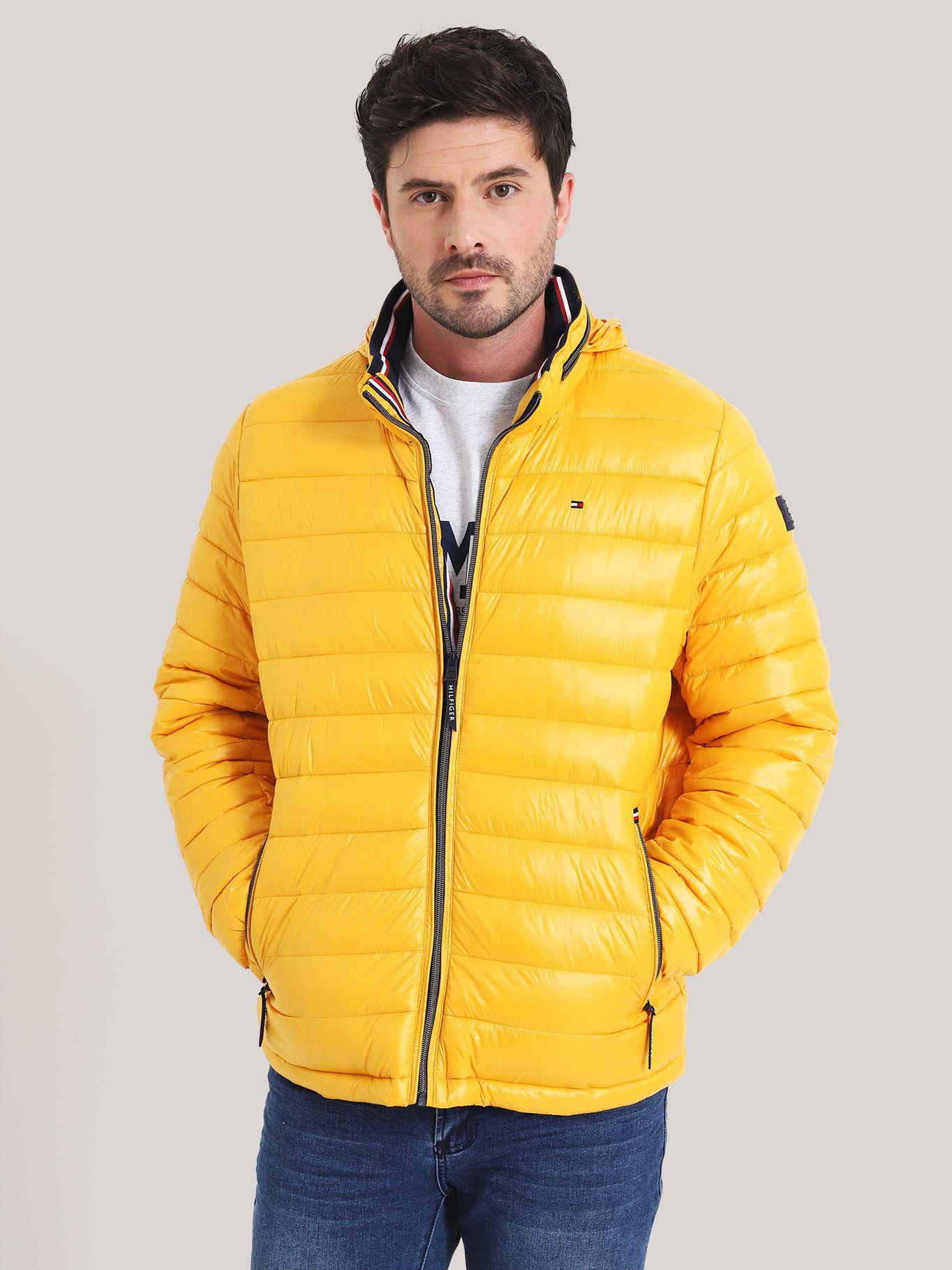 Parka Polished Con Logo Amarillo Tommy Hilfiger-0
