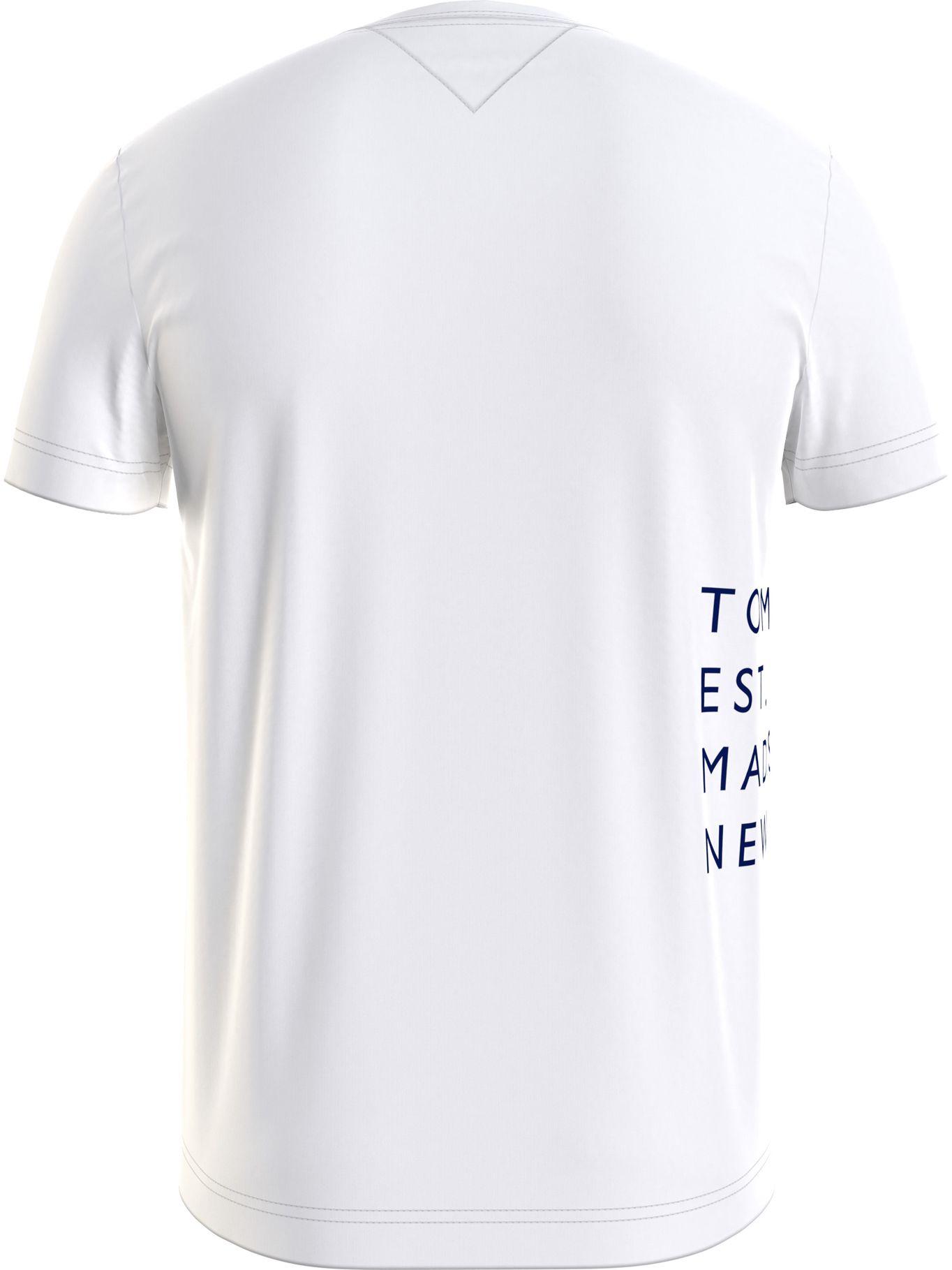 Polera Off Placement Logo Blanco Tommy Hilfiger-1