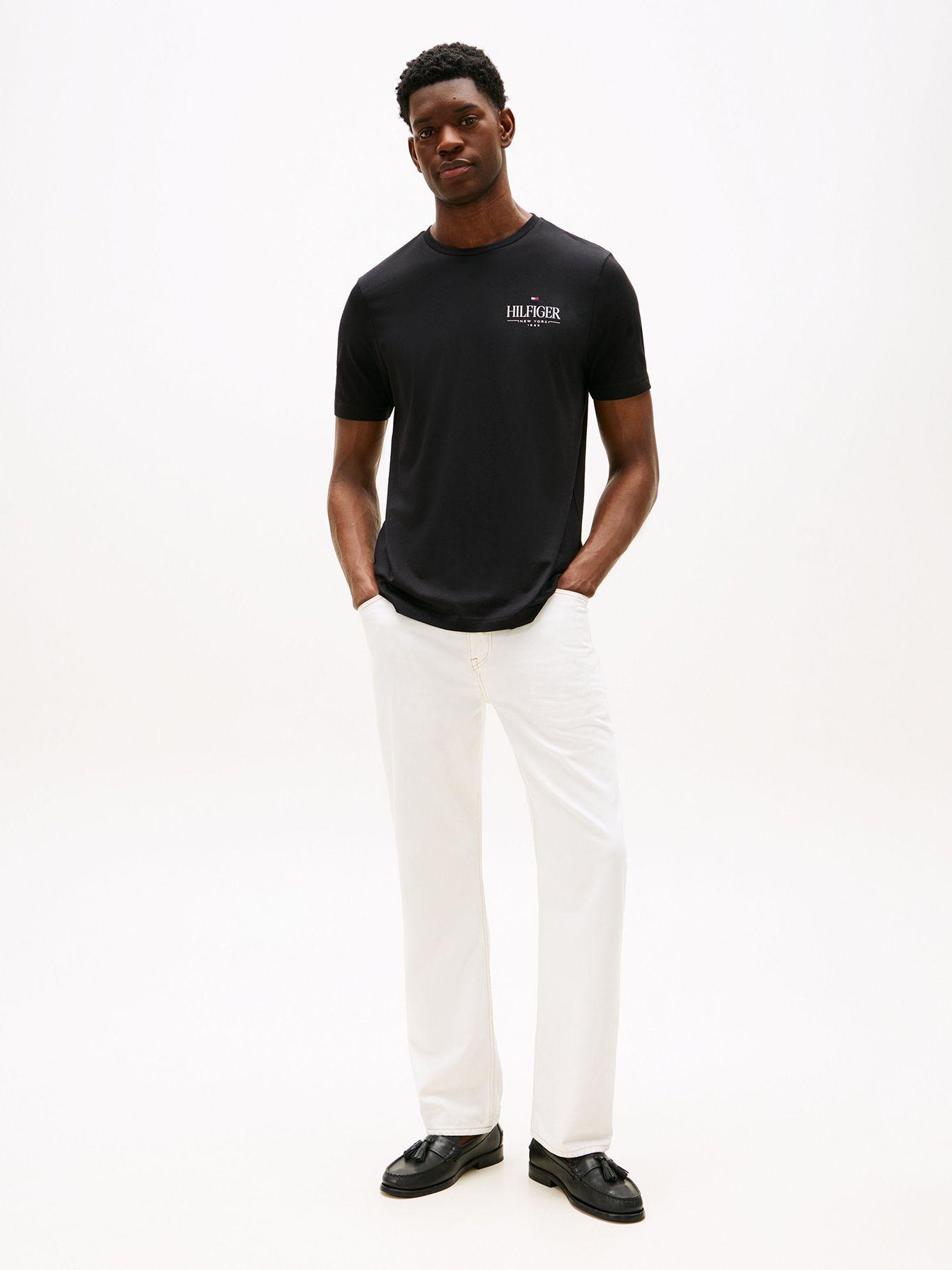 Polera Hilfiger Stack Logo Negro BDS Tommy Hilfiger-1