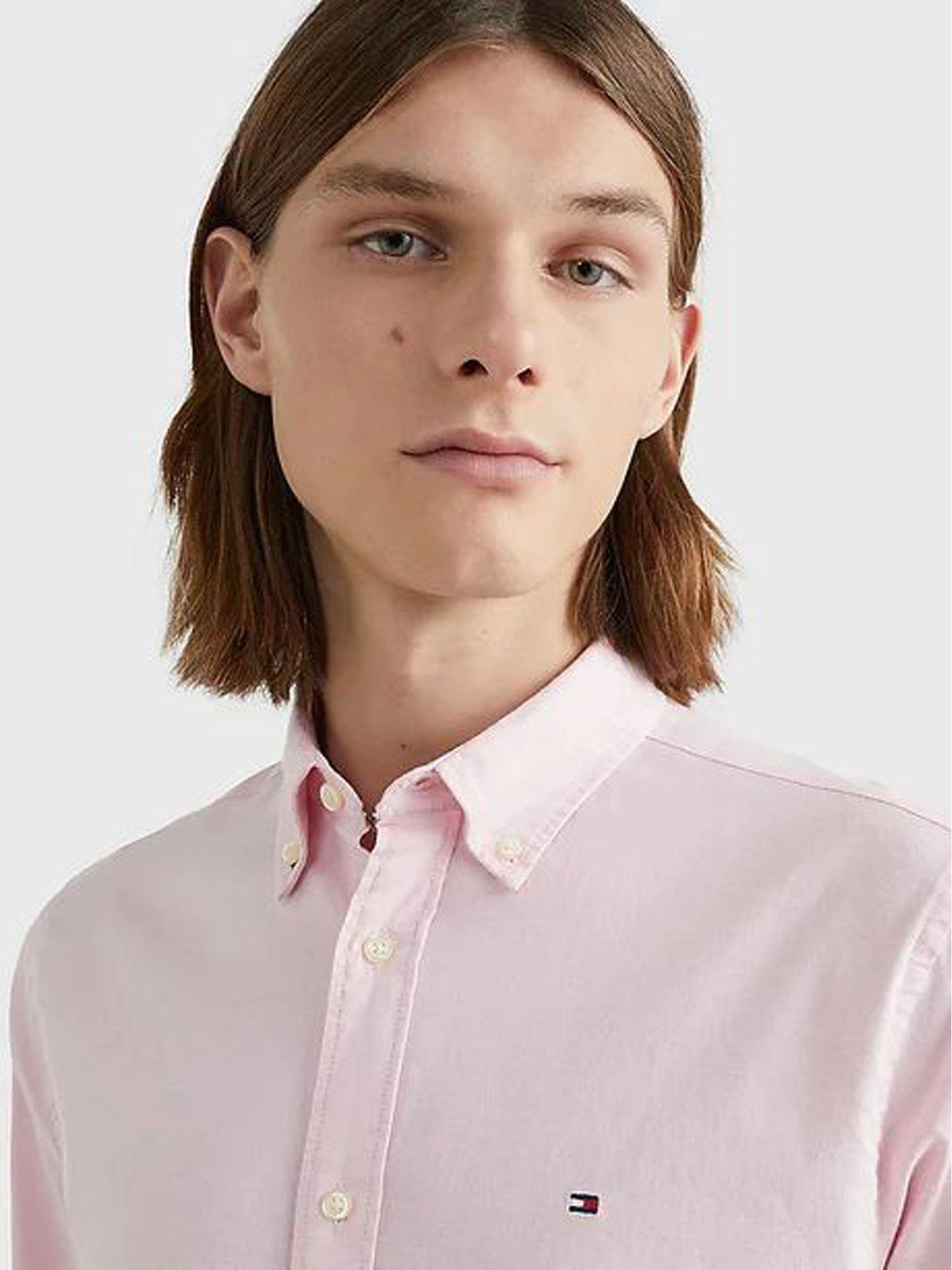 Camisa Essential 1985 Regular Fit Rosado Tommy Hilfiger-3