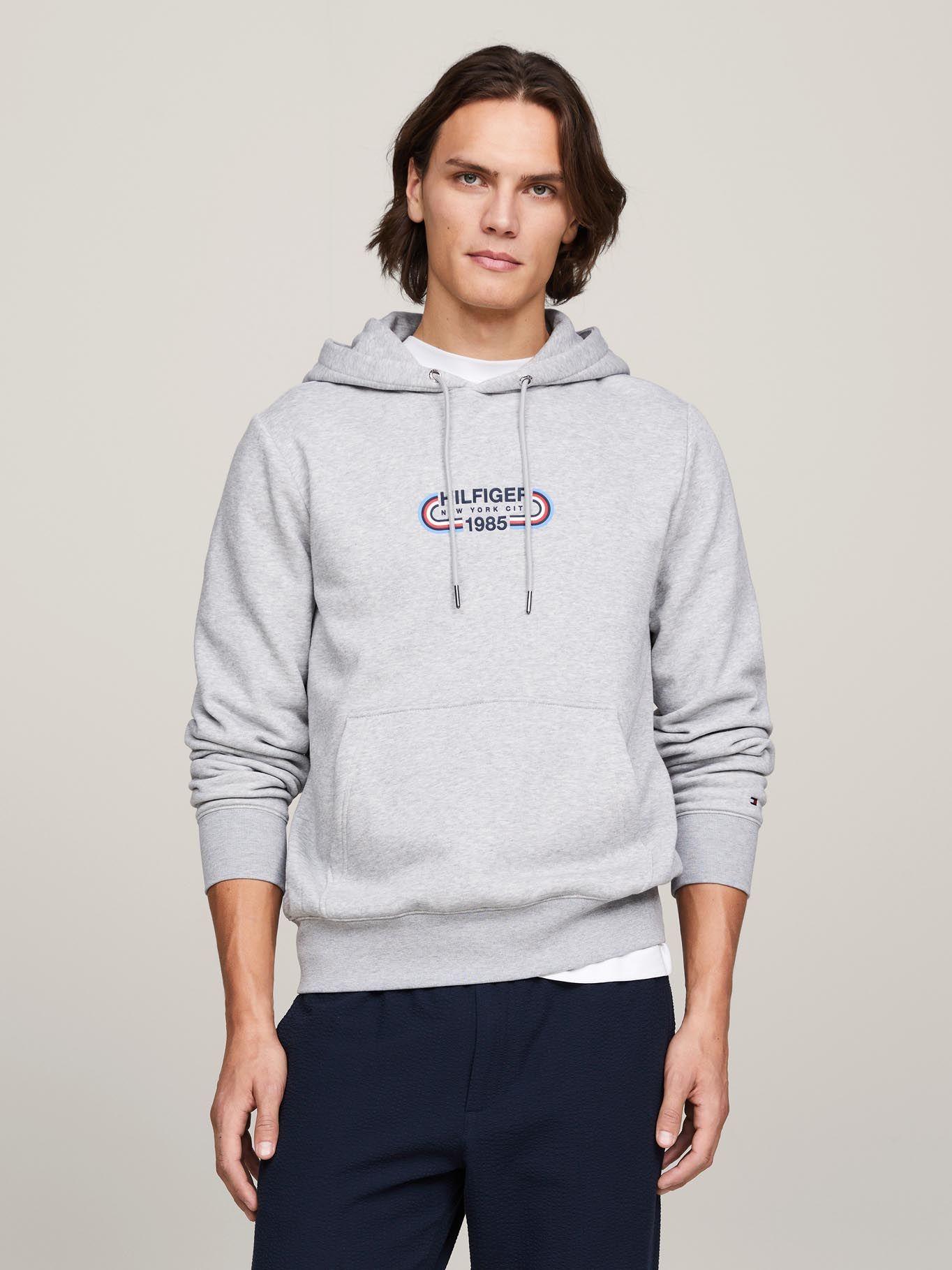 Polerón Hoodie Logo Sport Gráfico Gris Tommy Hilfiger-0