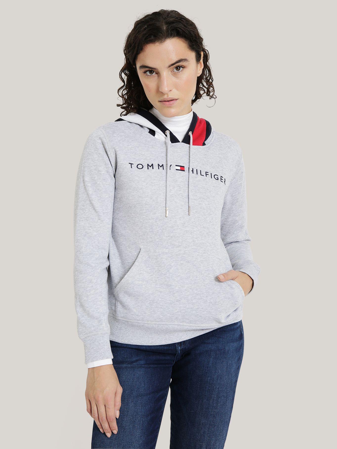 POLERÓN HOODIE COLORBLOCK FLAG GRIS TOMMY HILFIGER-0