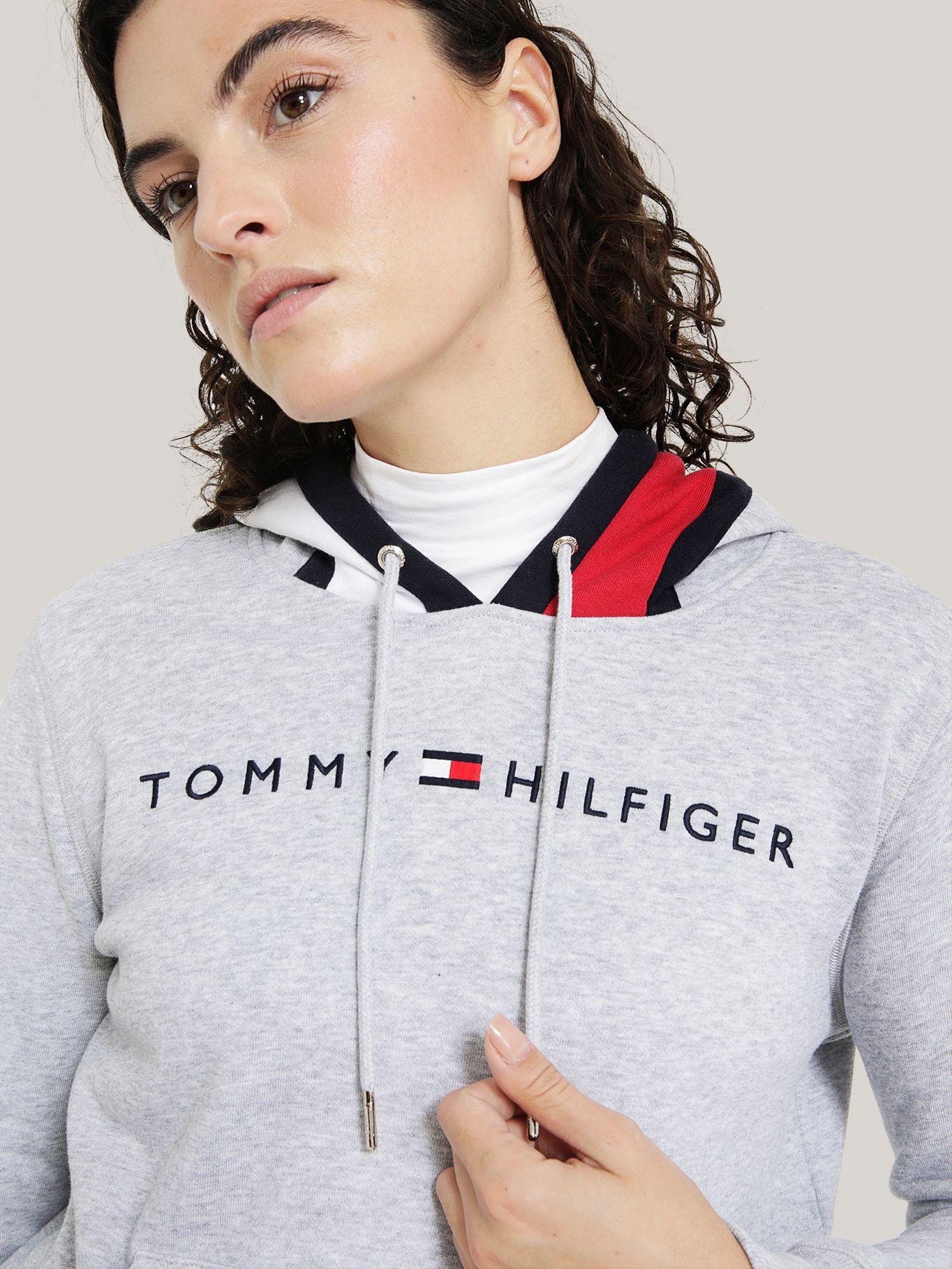 POLERÓN HOODIE COLORBLOCK FLAG GRIS TOMMY HILFIGER-3