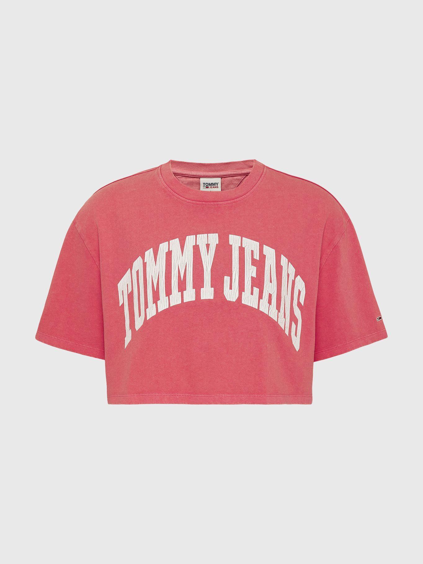 Polera Oversize College Rosado Tommy Jeans JN2-4