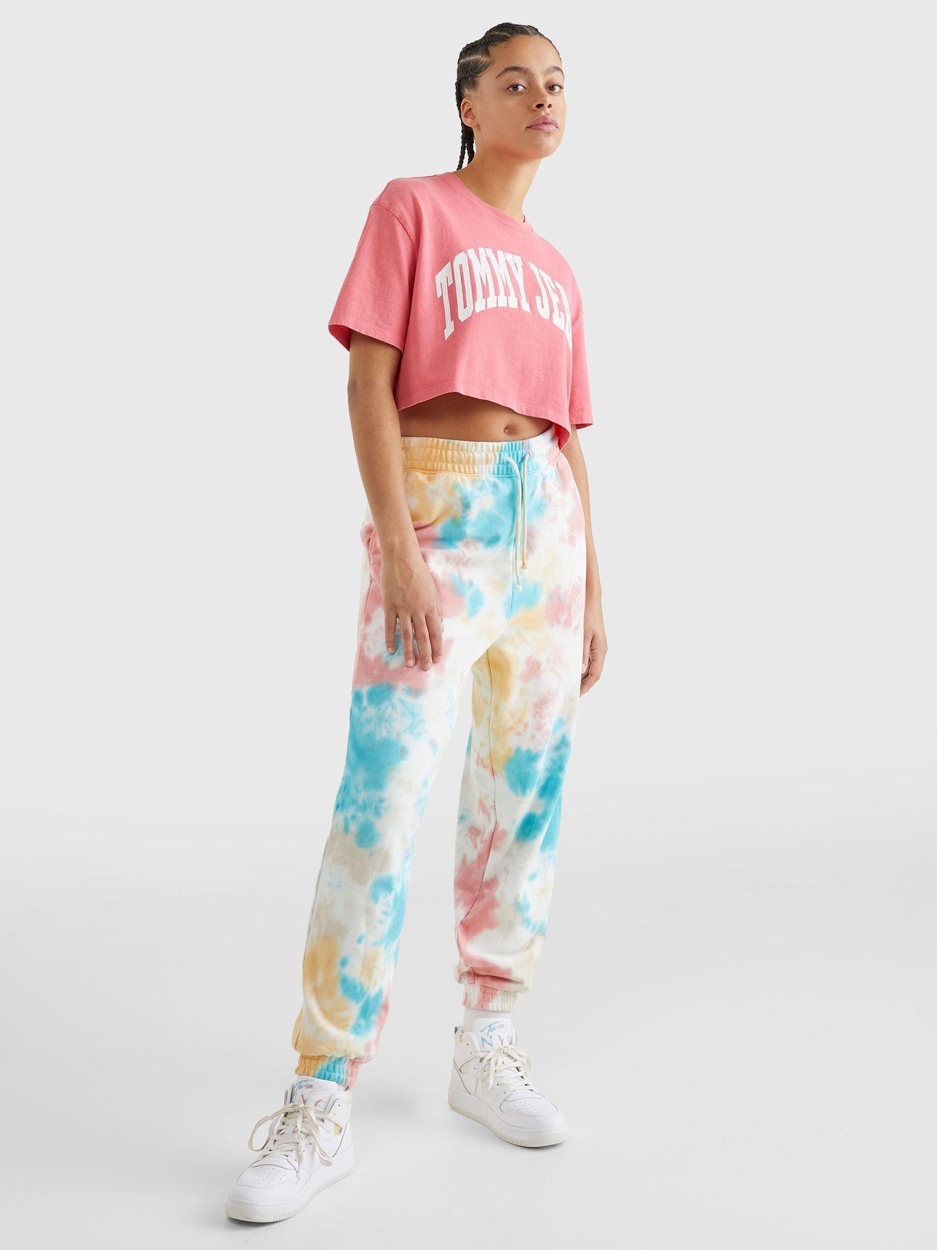 Polera Oversize College Rosado Tommy Jeans JN2-3