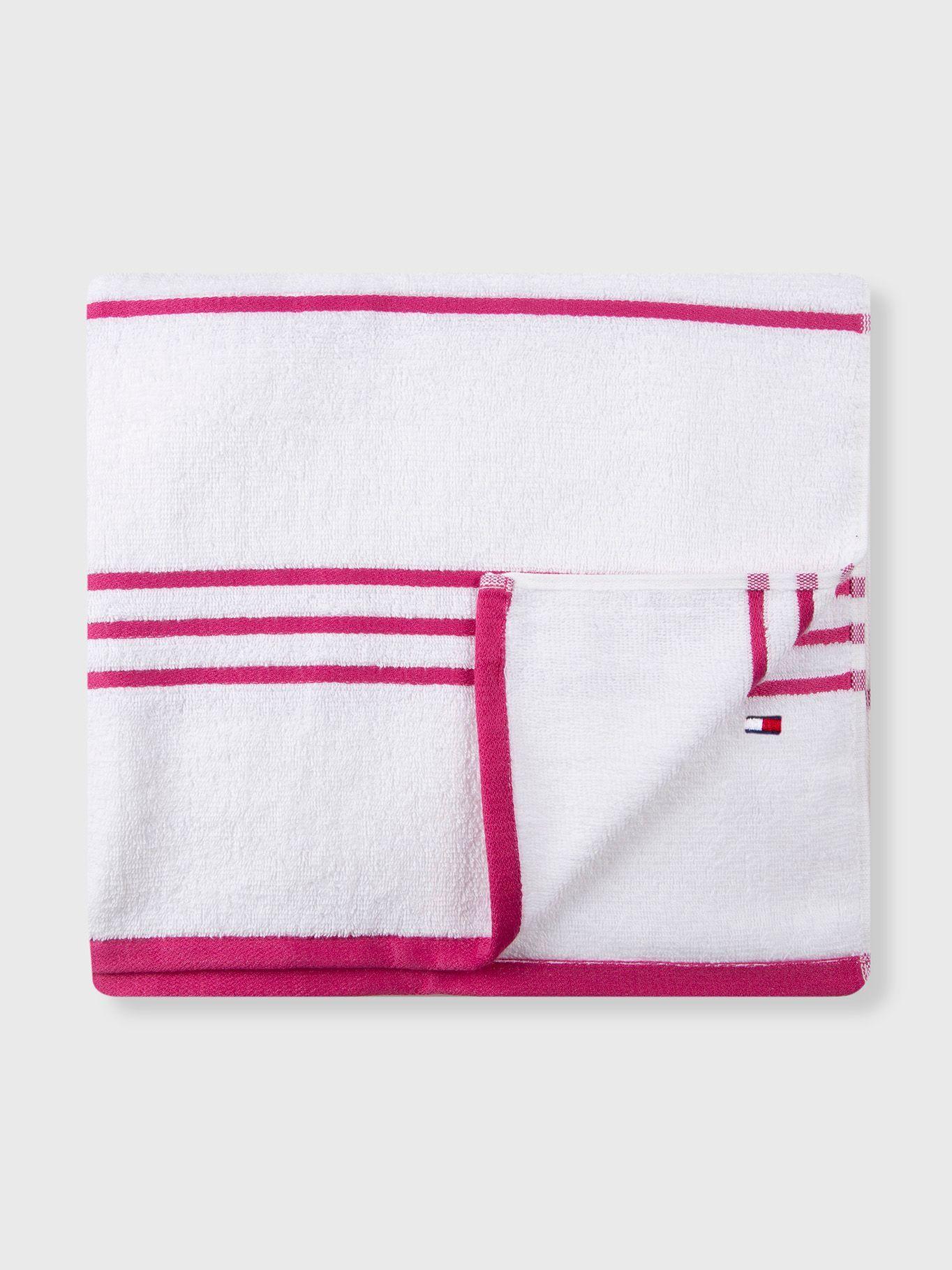 Toalla De Baño Stripe TW2 Blanco Tommy Hilfiger-0
