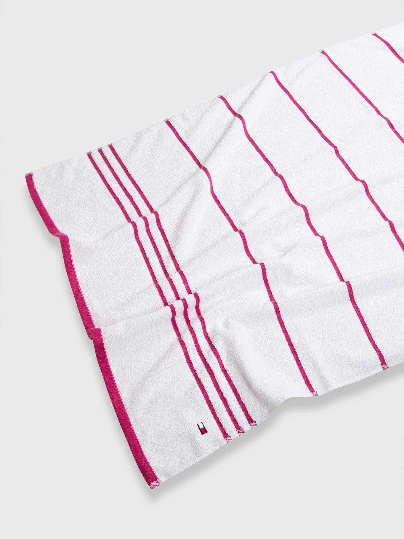 Toalla De Baño Stripe TW2 Blanco Tommy Hilfiger-1