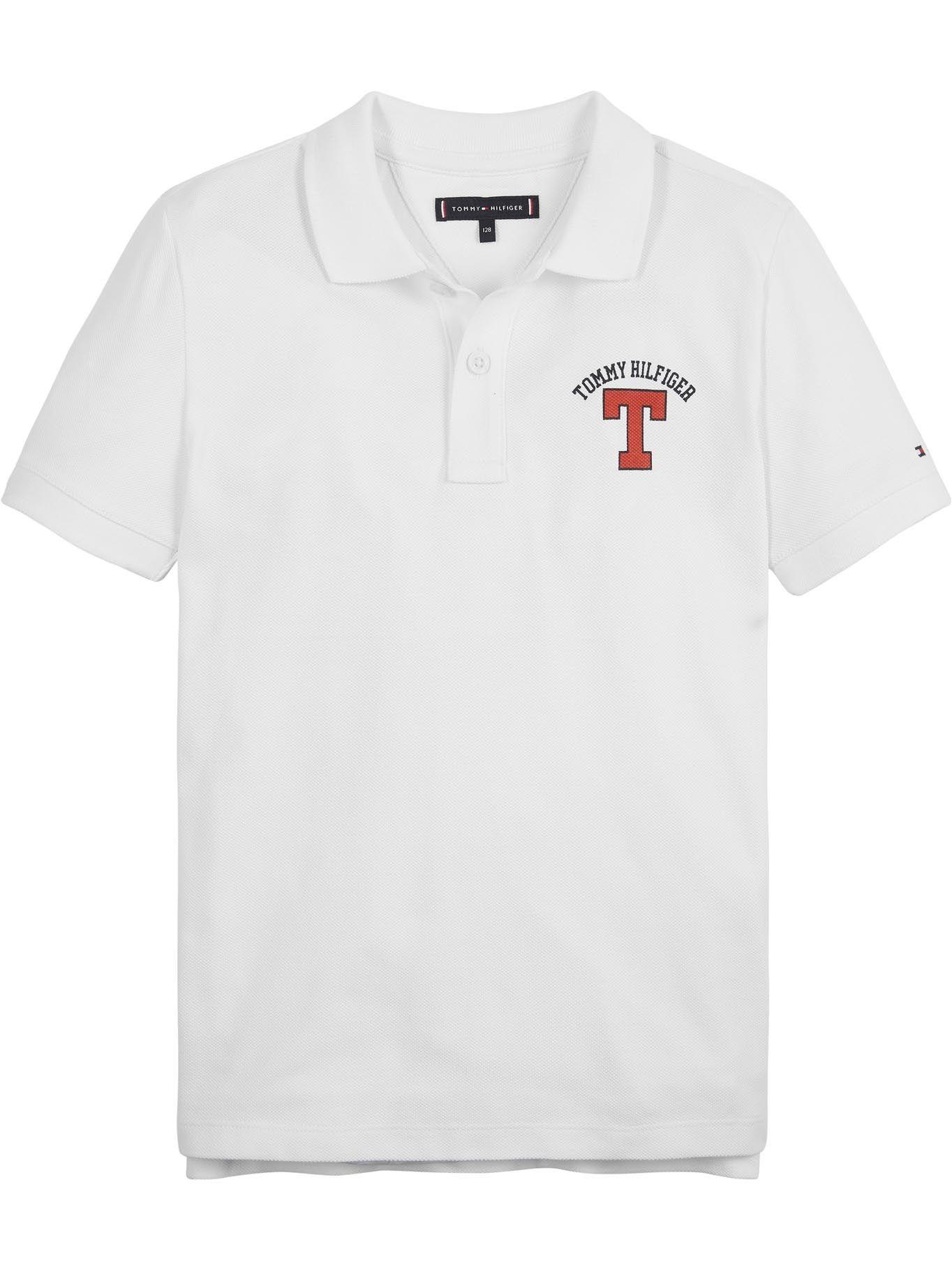 Polo Varsity Logo Blanco Tommy Hilfiger-0