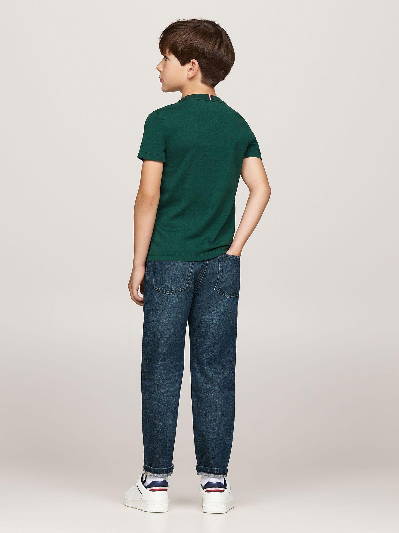 Polera De Niño Essential Cotton Verde Tommy Hilfiger-2