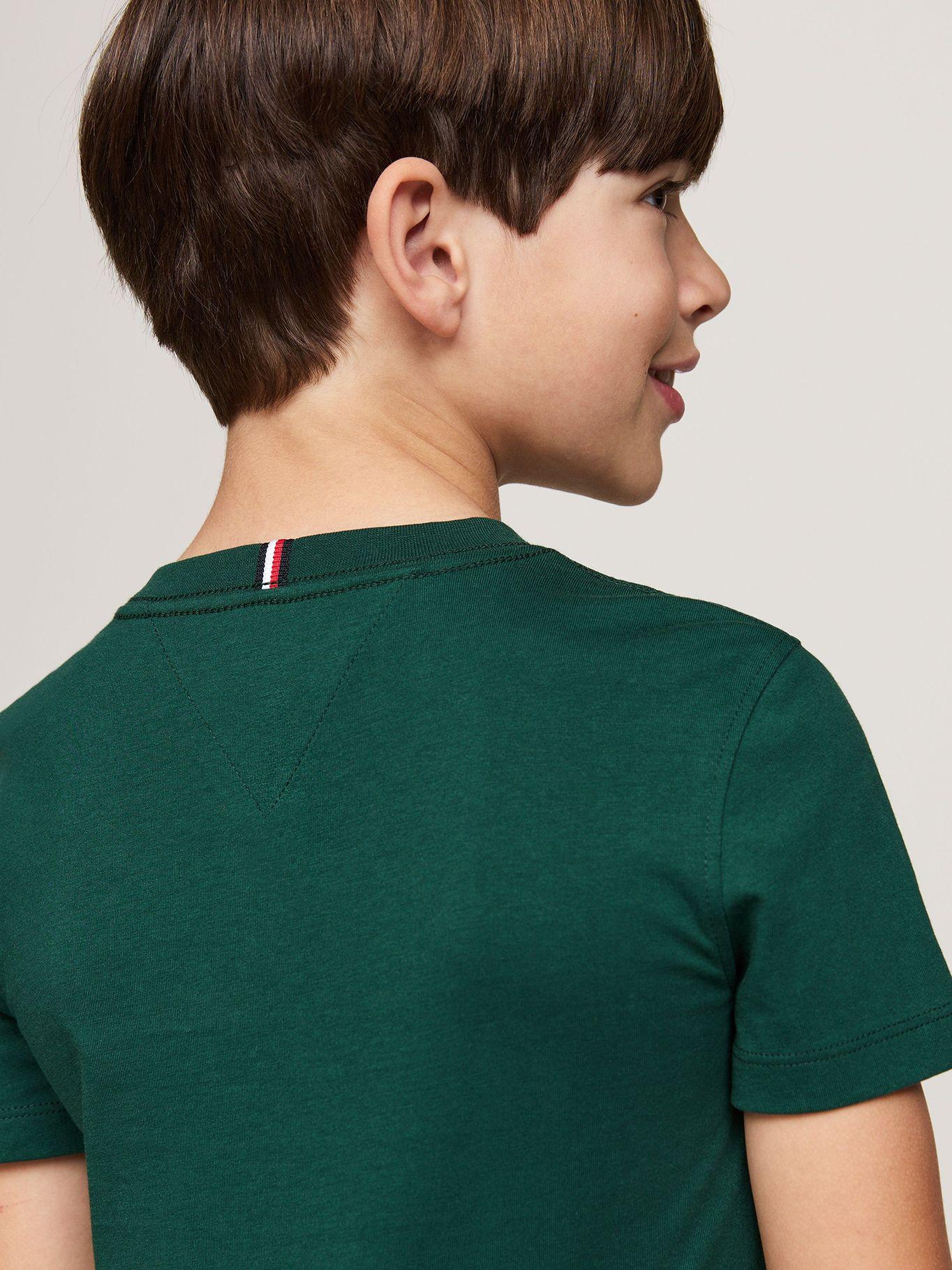 Polera De Niño Essential Cotton Verde Tommy Hilfiger-3