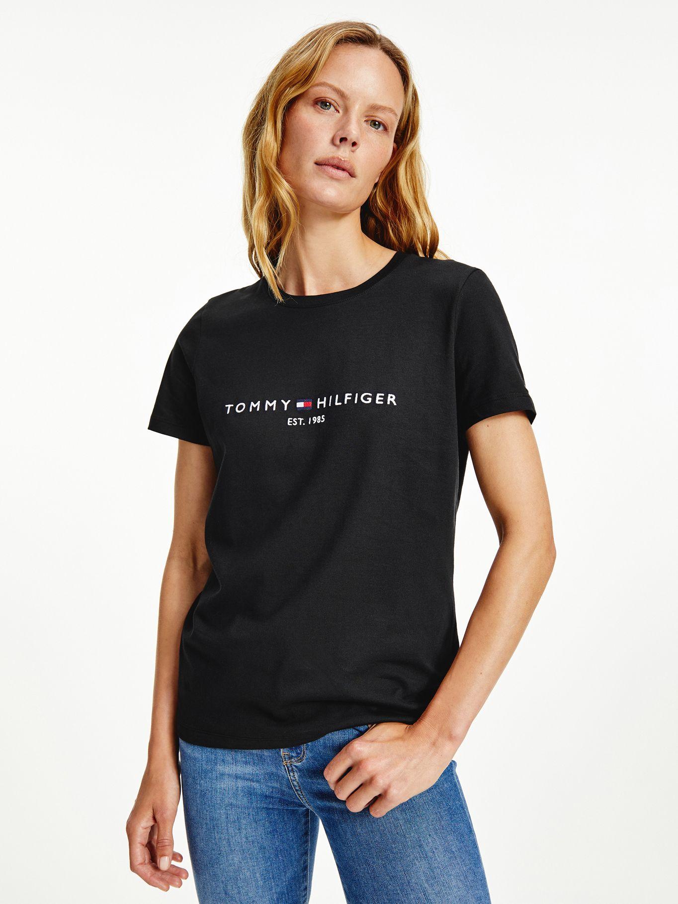 Polera Heritage Logo Bordado Negro Tommy Hilfiger-0