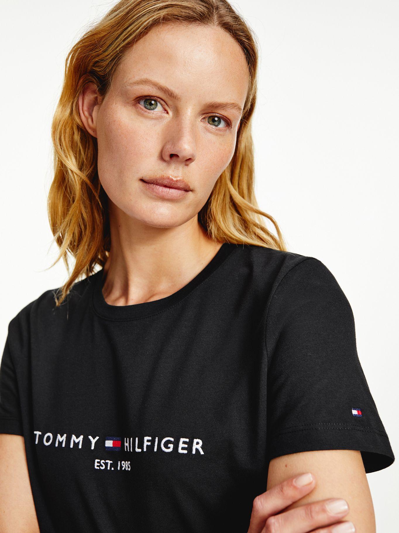 Polera Heritage Logo Bordado Negro Tommy Hilfiger-2