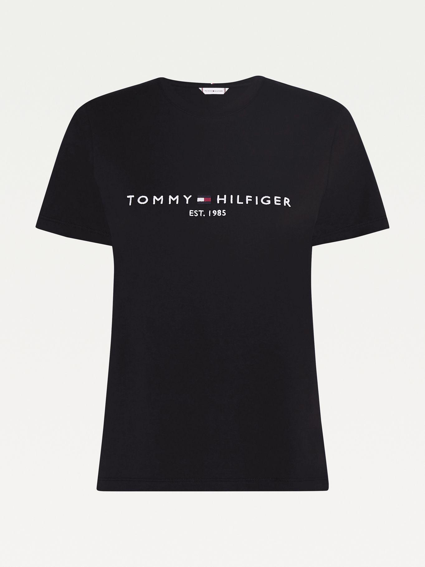 Polera Heritage Logo Bordado Negro Tommy Hilfiger-3