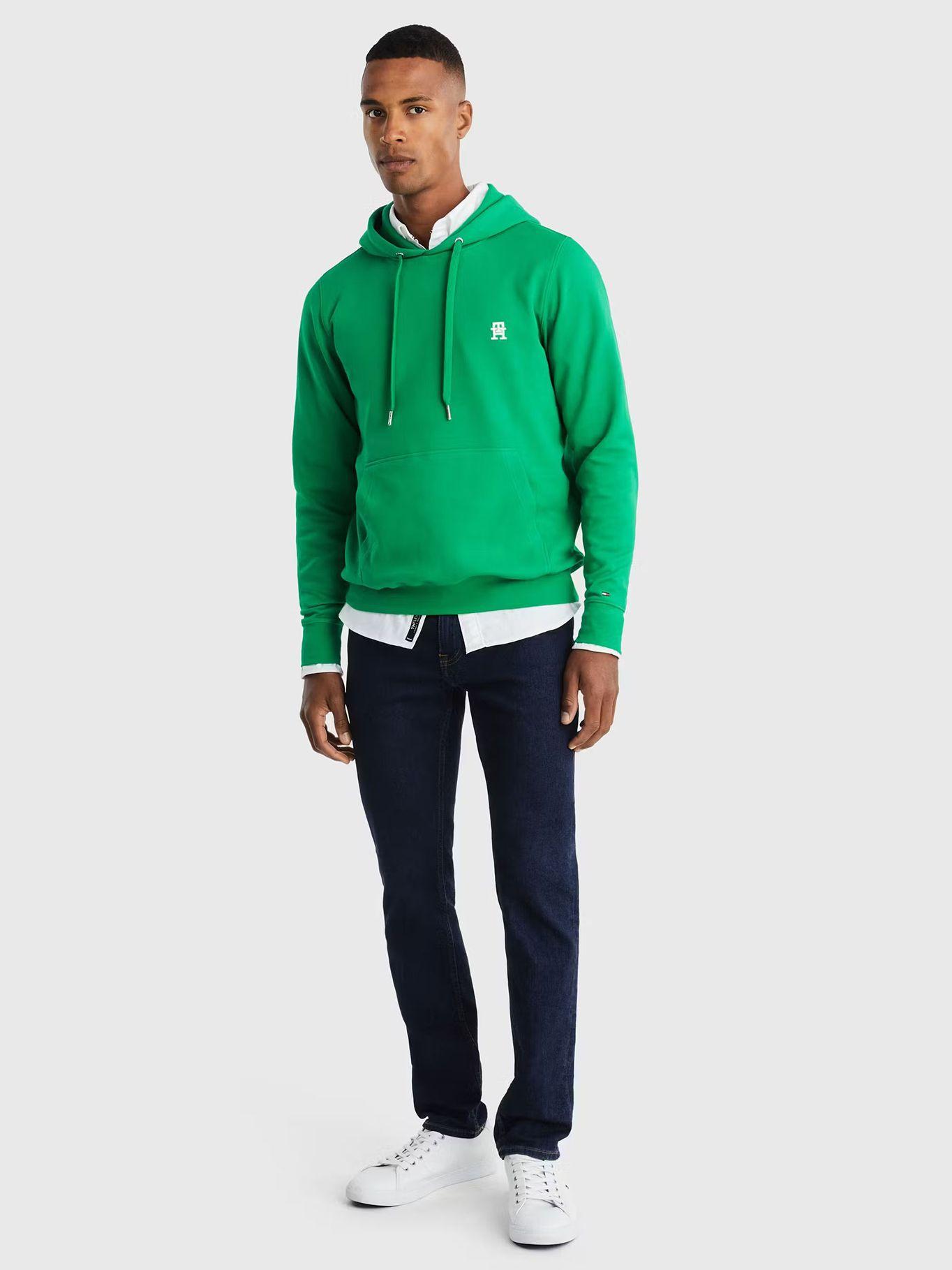 Polerón Monogram Hoodie Log Verde Tommy Hilfiger-1