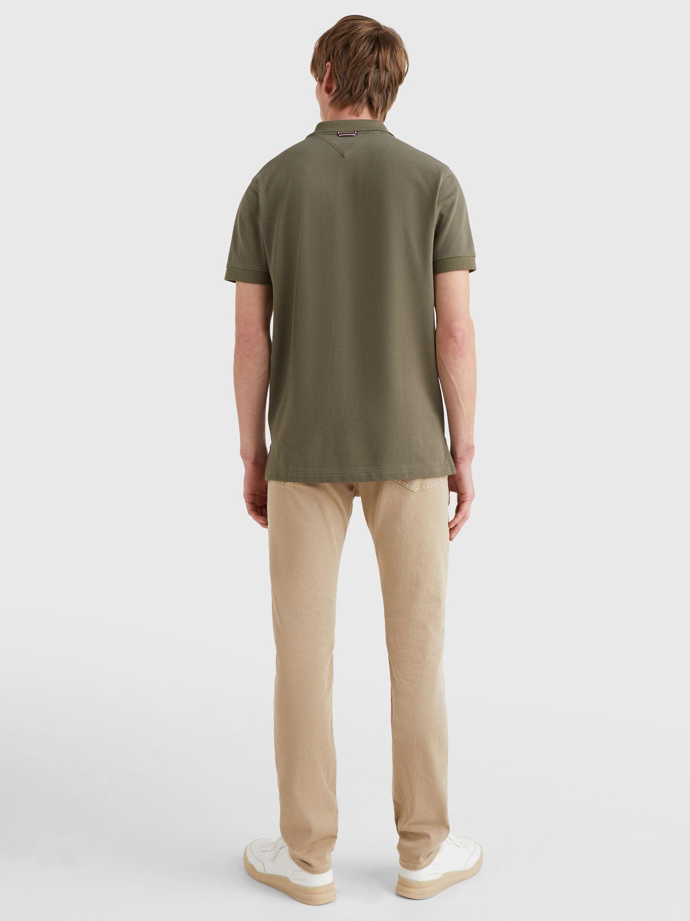 Polo Icon Logo Regular Fit Verde Tommy Hilfiger-1