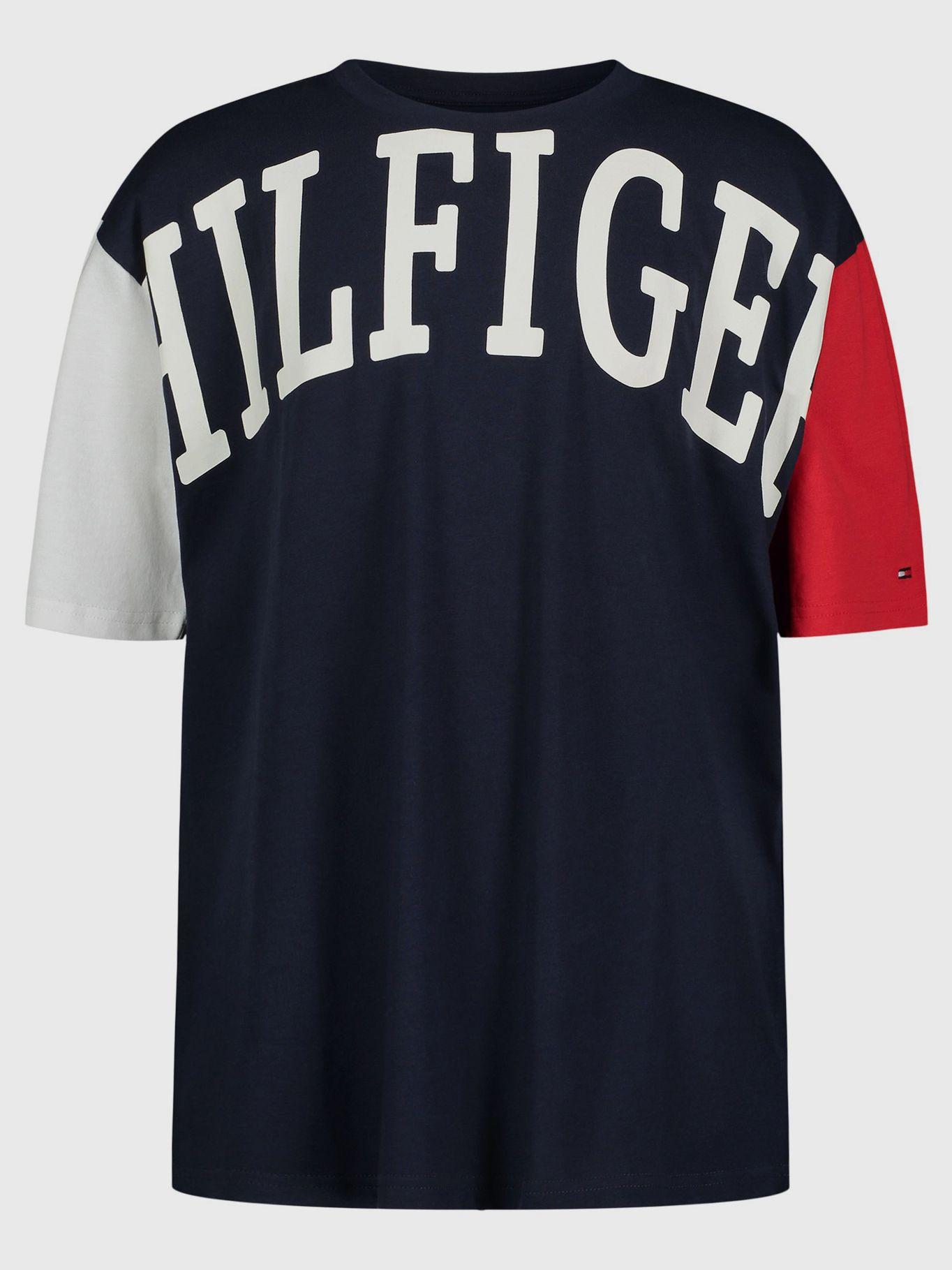 Polera Oversize Con Logo Azul Tommy Hilfiger-0