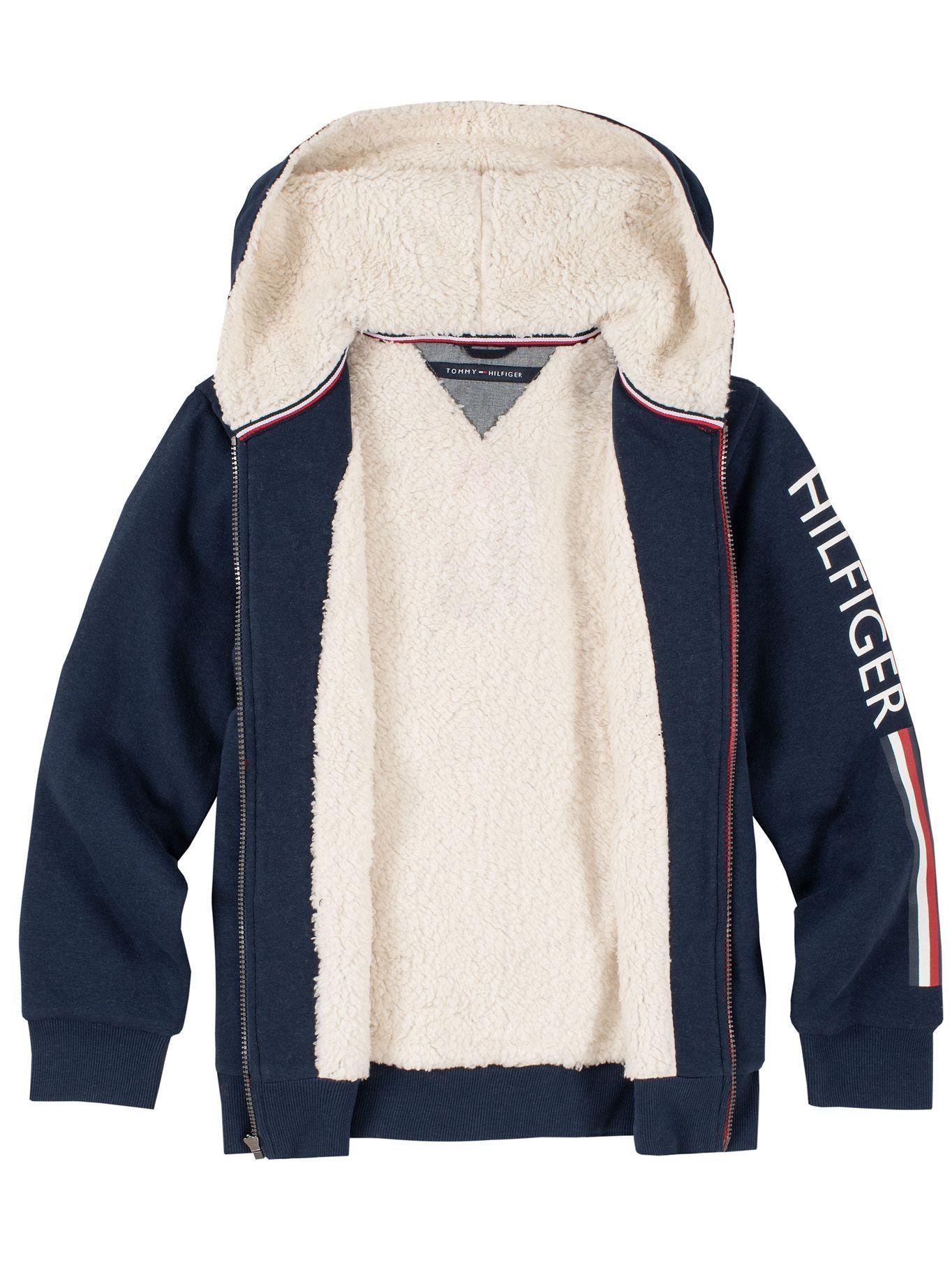 Polerón Hoodie Sherpa Azul Tommy Hilfiger M2-2