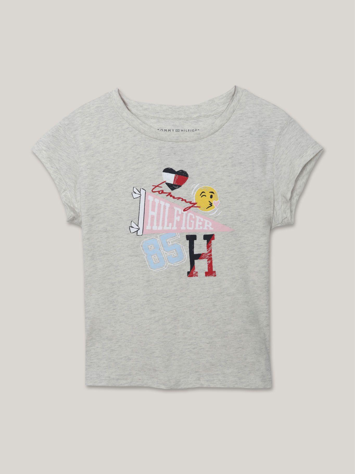 Polera De Niña Con Logo Nautico Gris Tommy Hilfiger-0
