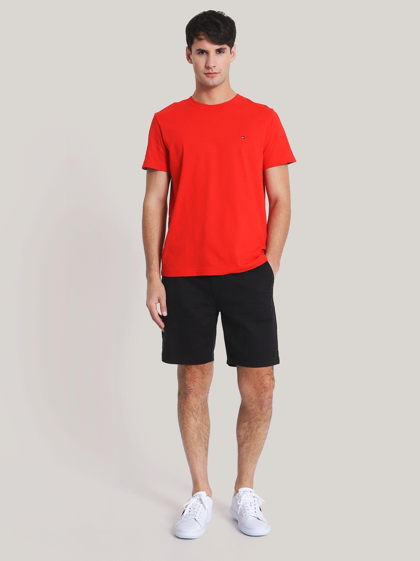 Polera Essential Cotton C-Neck Slim Fit Rojo Tommy Hilfiger-1