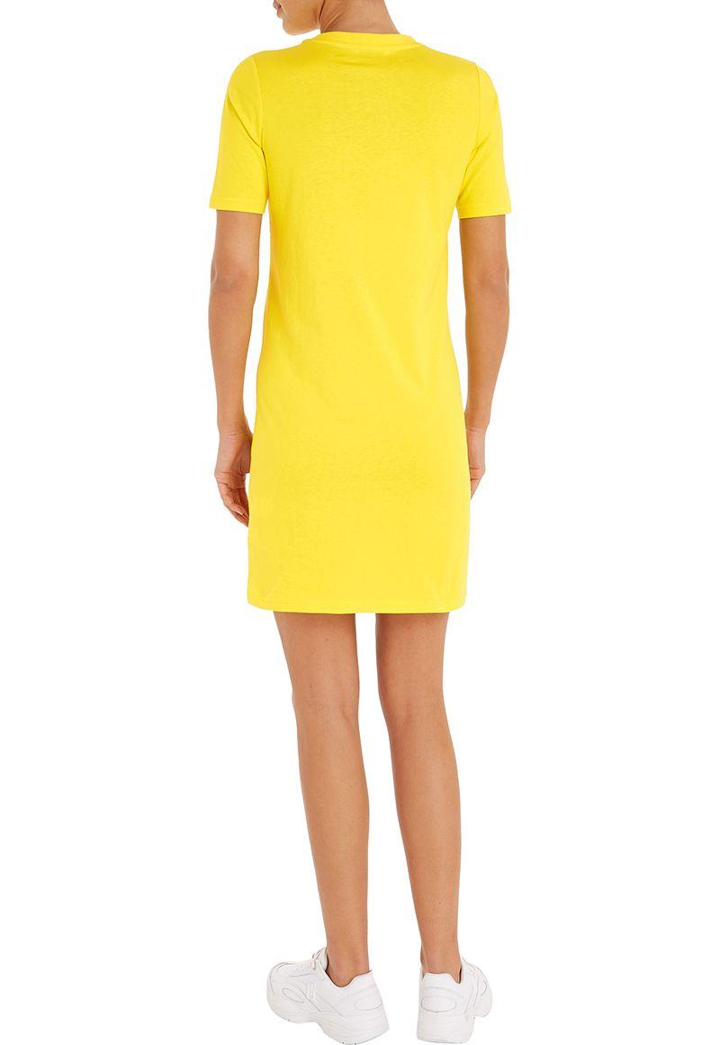Vestido Con Logo Circular Amarillo Tommy Hilfiger-1