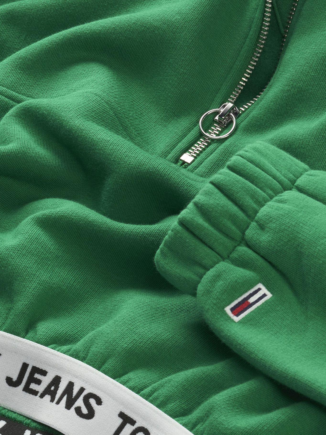 Polerón Super Crop Logo Waistband Verde Tommy Hilfiger-2