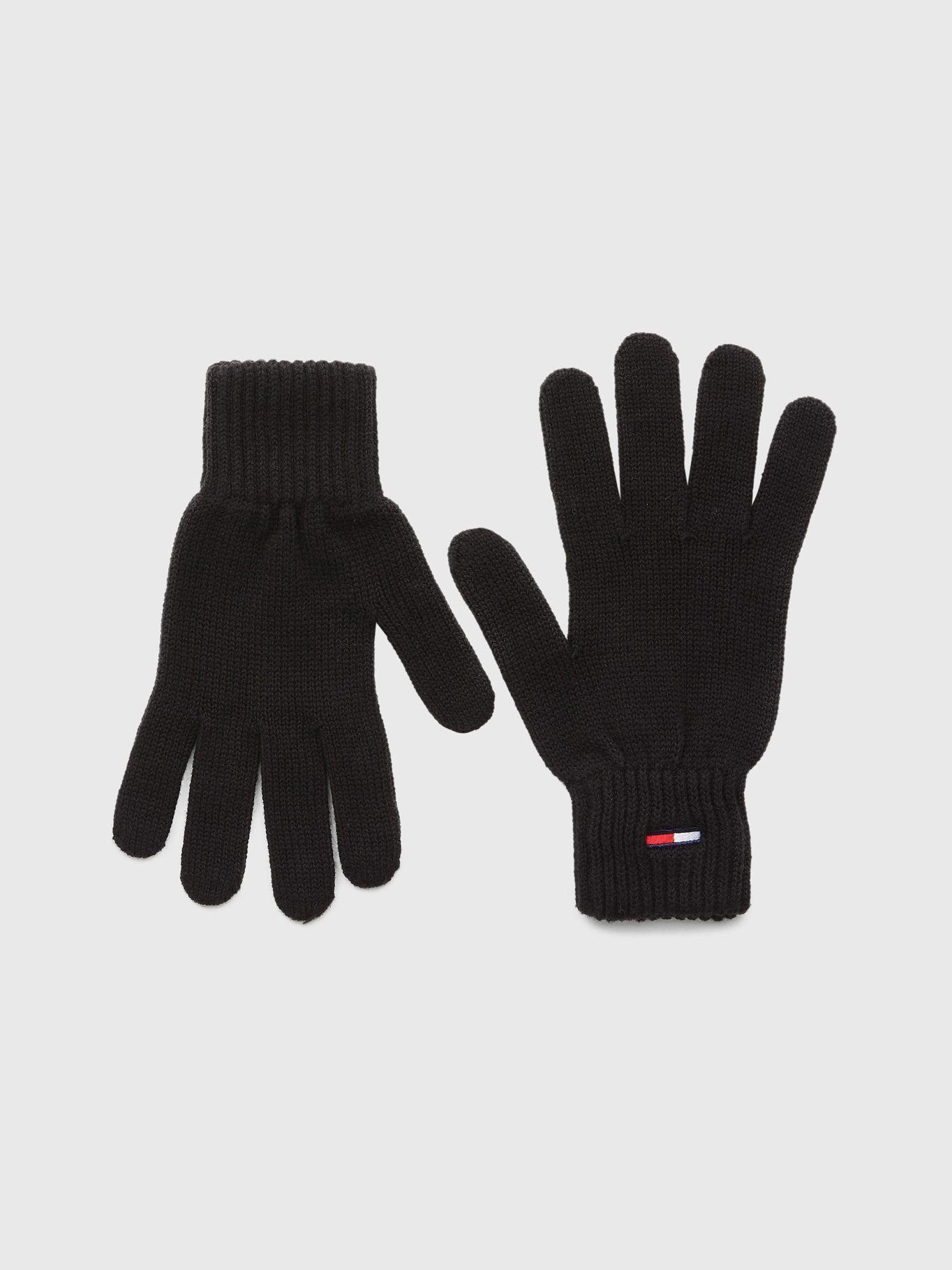 Guantes De Algodón Con Logo Negro Tommy Hilfiger-0