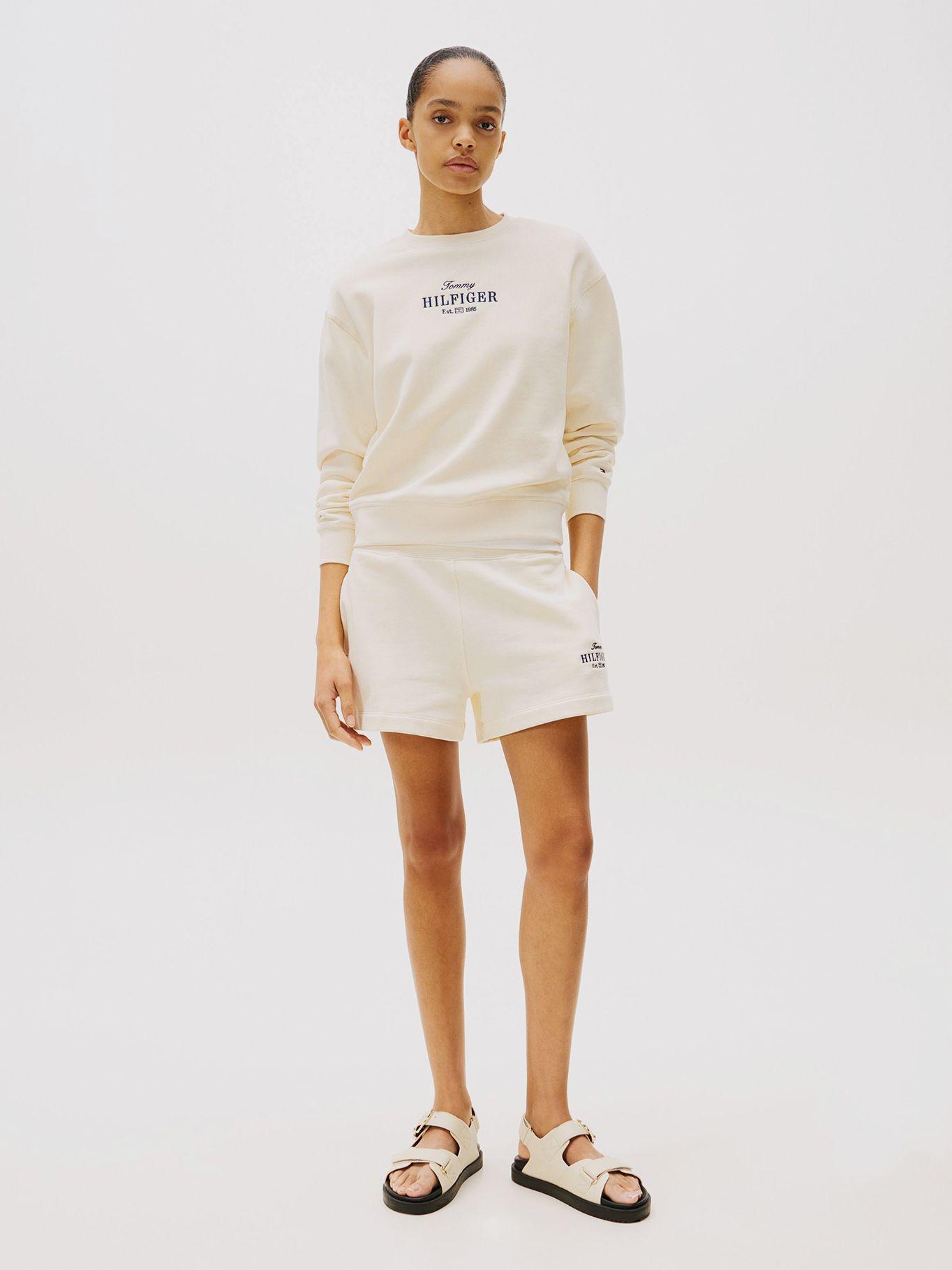 Polerón Con Logo Bordado Blanco Tommy Hilfiger-1