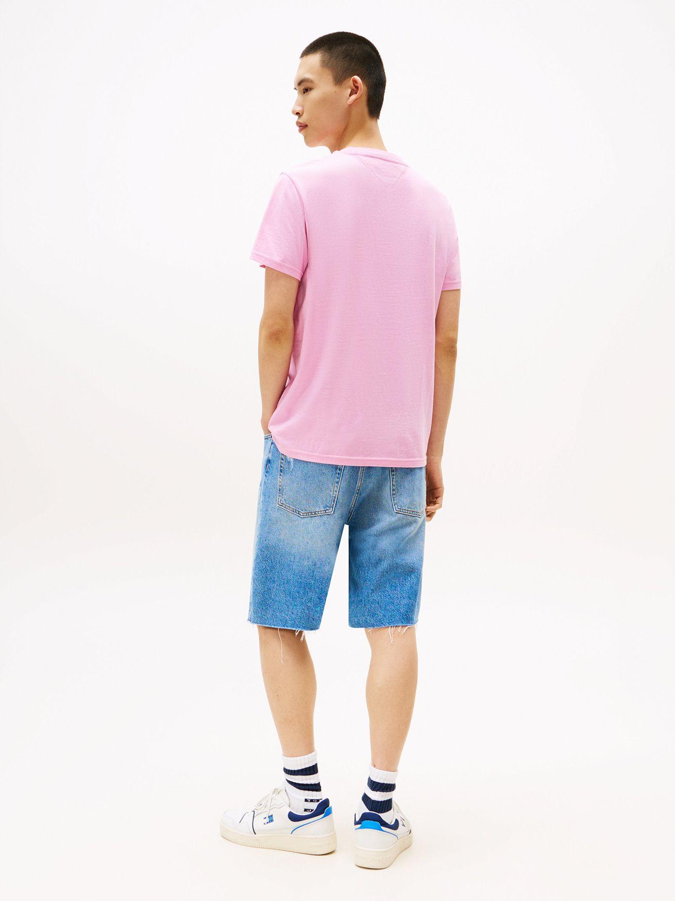 Polera Stack Logo Slim Fit Rosado U06 Tommy Jeans-2