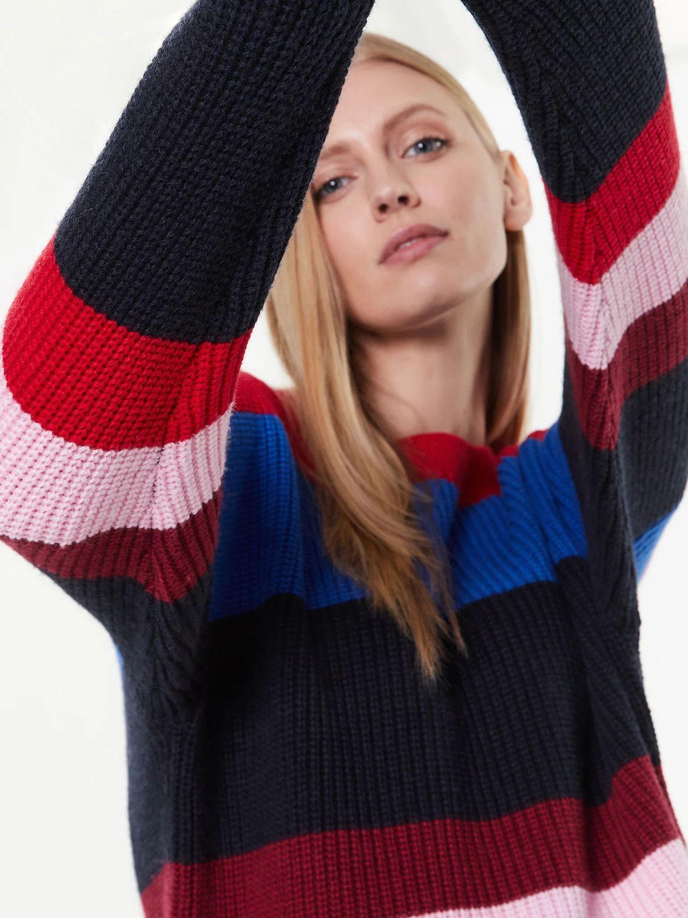 Sweater Vibrant Stripe Azul Tommy Hilfiger-4