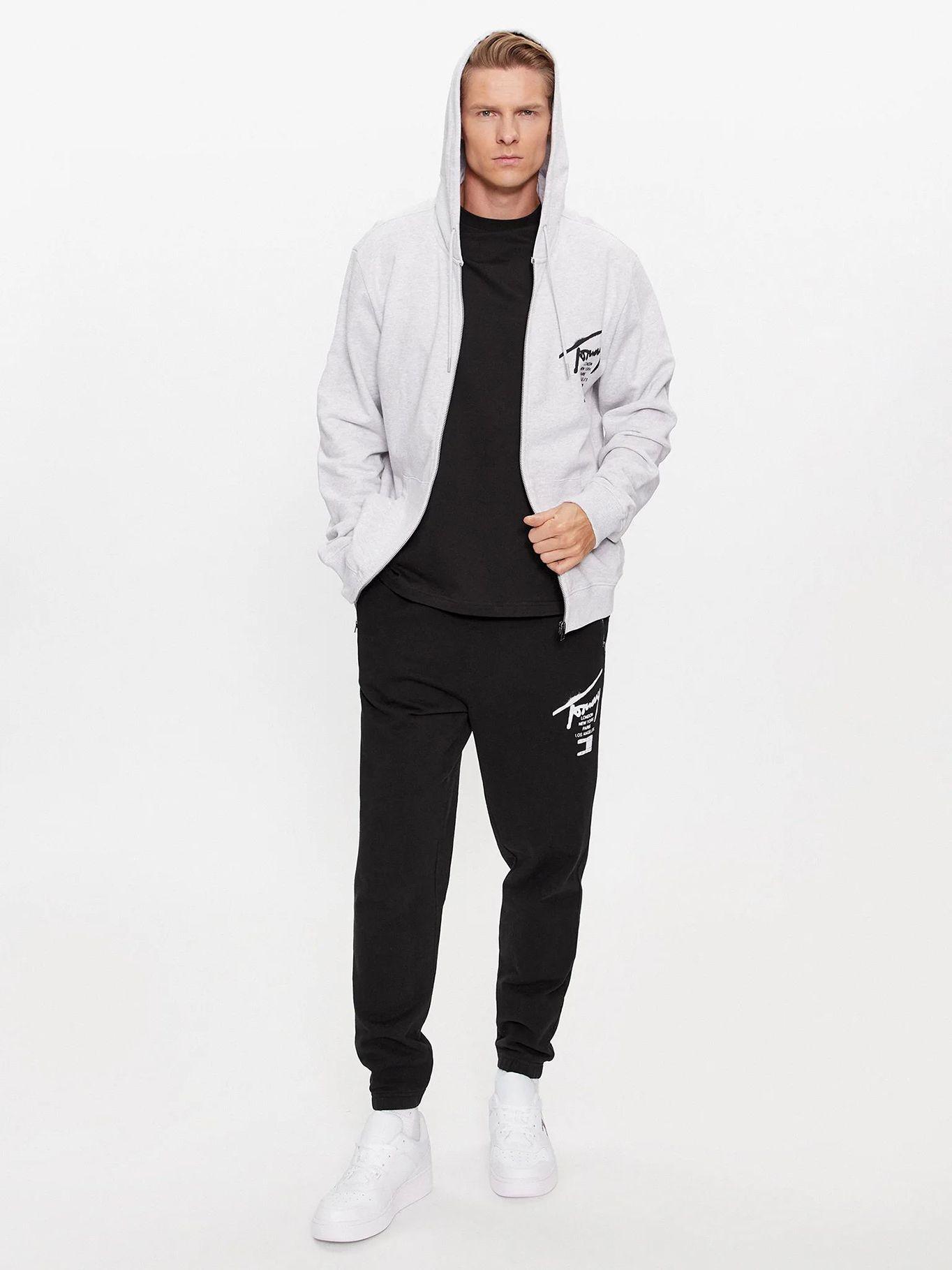 Poleron Hoodie Spray Paint Gris Tommy Hilfiger-1