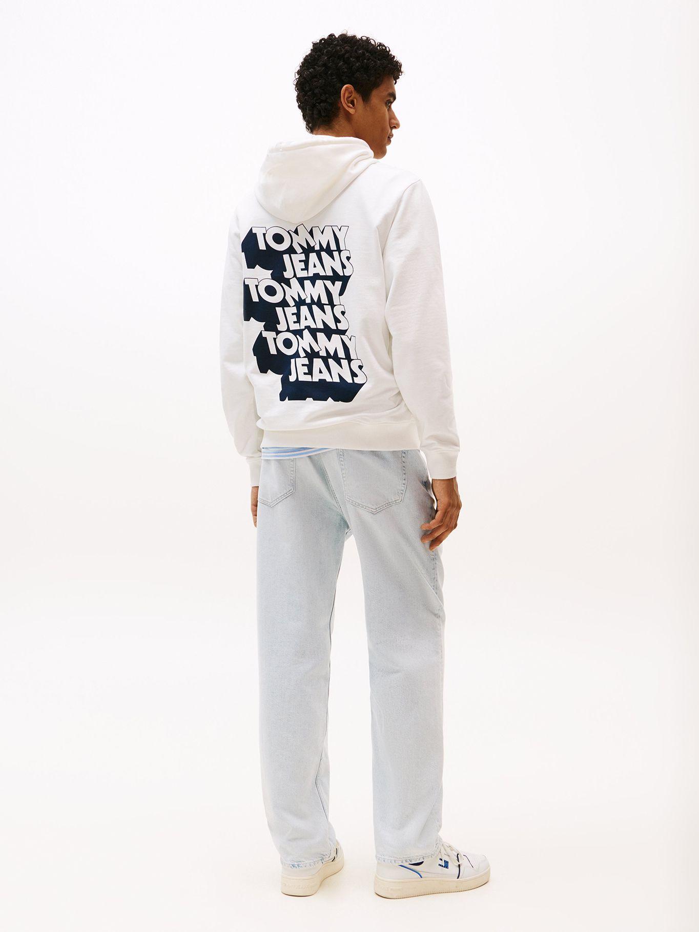 Polerón Hoodie Logo Gráfico Blanco YBL Tommy Jeans-2