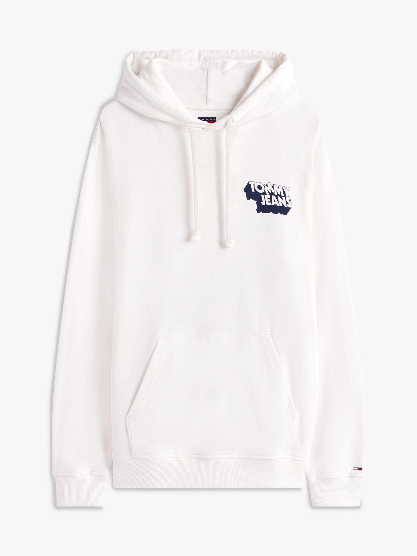 Polerón Hoodie Logo Gráfico Blanco YBL Tommy Jeans-4