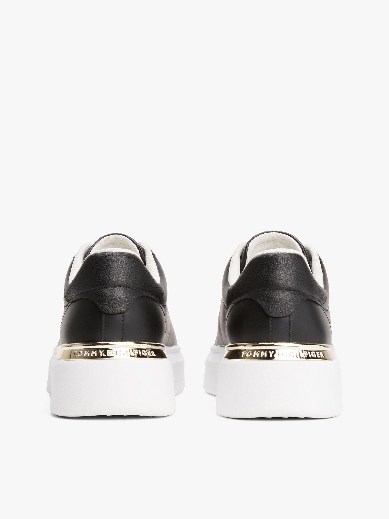 Zapatillas De Cuero Monogram Negro Tommy Hilfiger-7